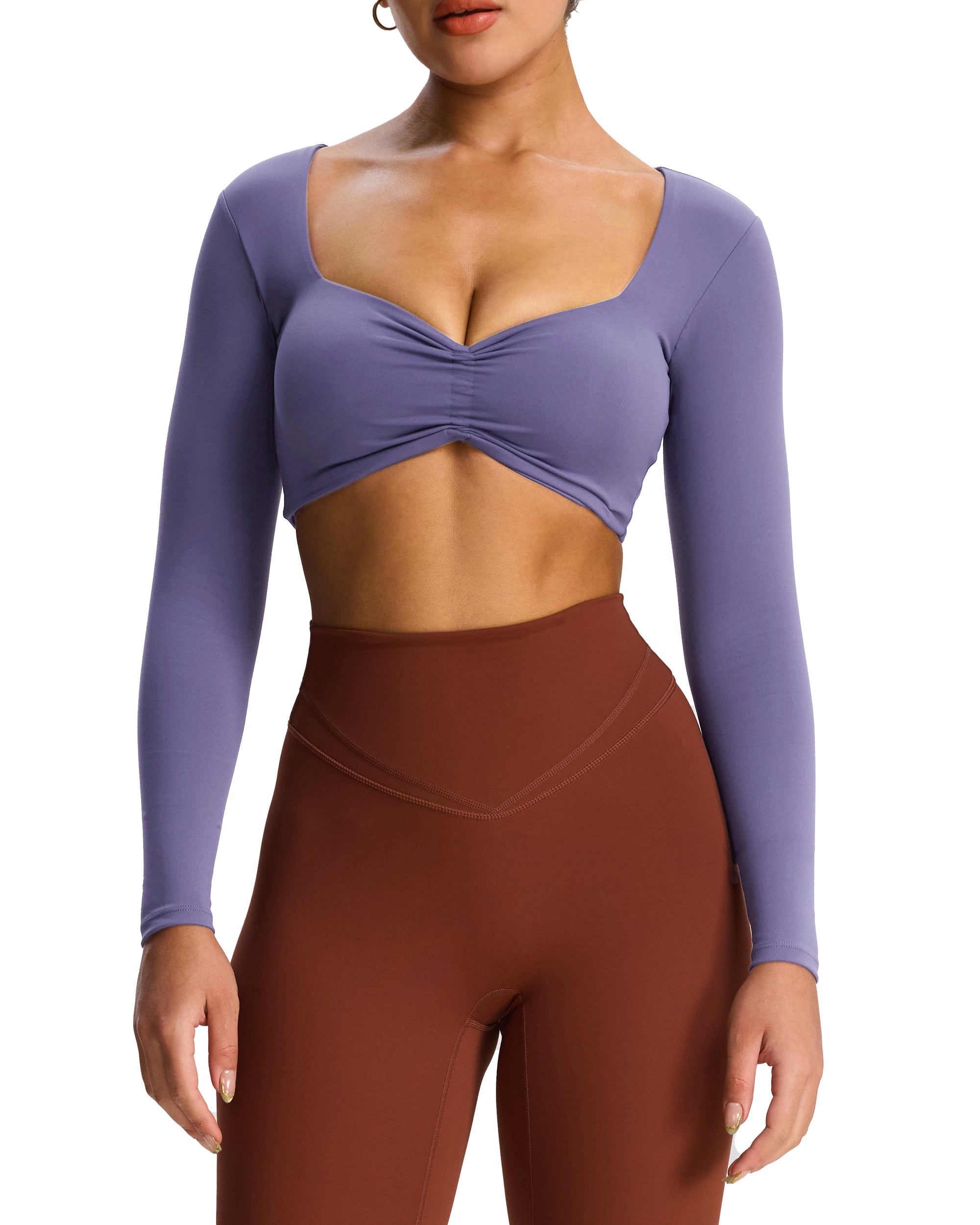 Aoxjox "Violet" Sweetheart Long Sleeve