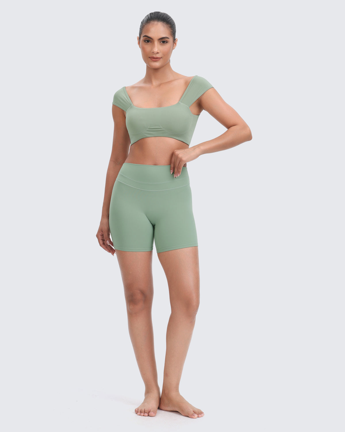 Aoxjox "Lumira" Seamless Cap Shoulder Sports Bra
