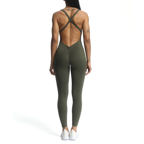 Aoxjox "Brooke"  Open Back Full Bodysuit