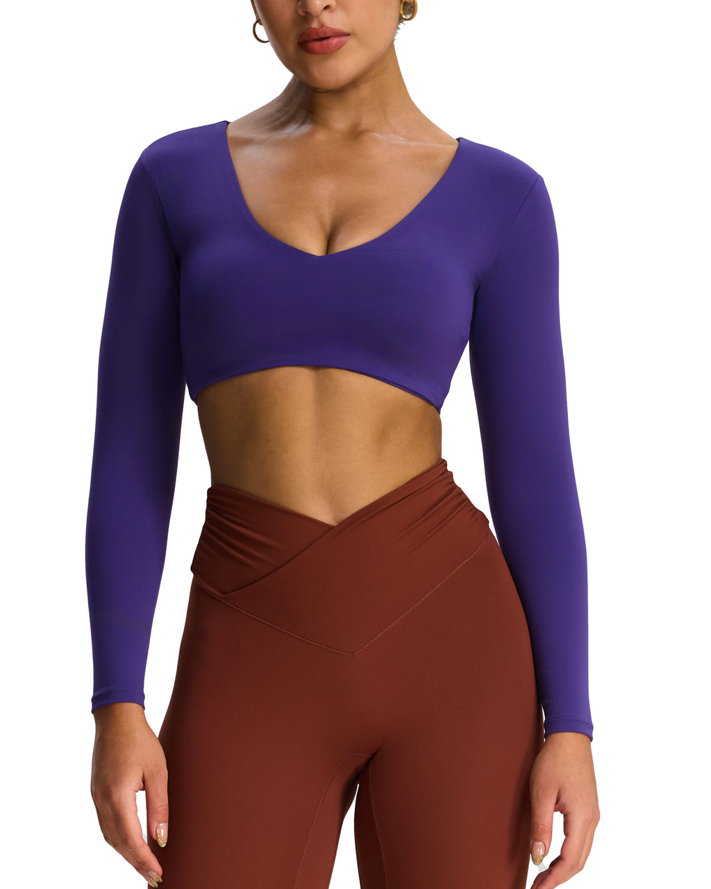 Aoxjox "Stacey" V Neck Long Sleeve