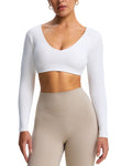 Aoxjox "Stacey" V Neck Long Sleeve