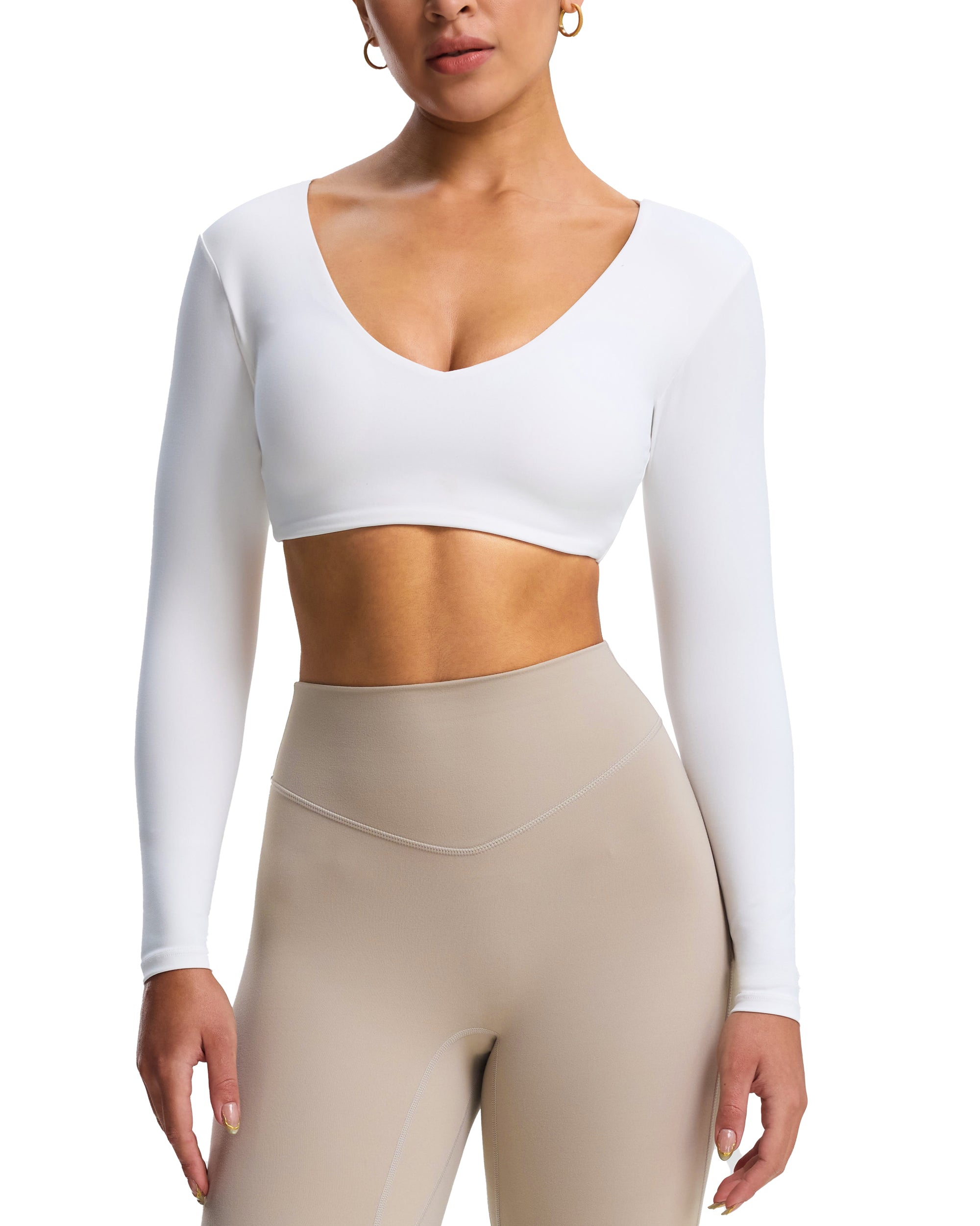 Aoxjox "Stacey" V Neck Long Sleeve