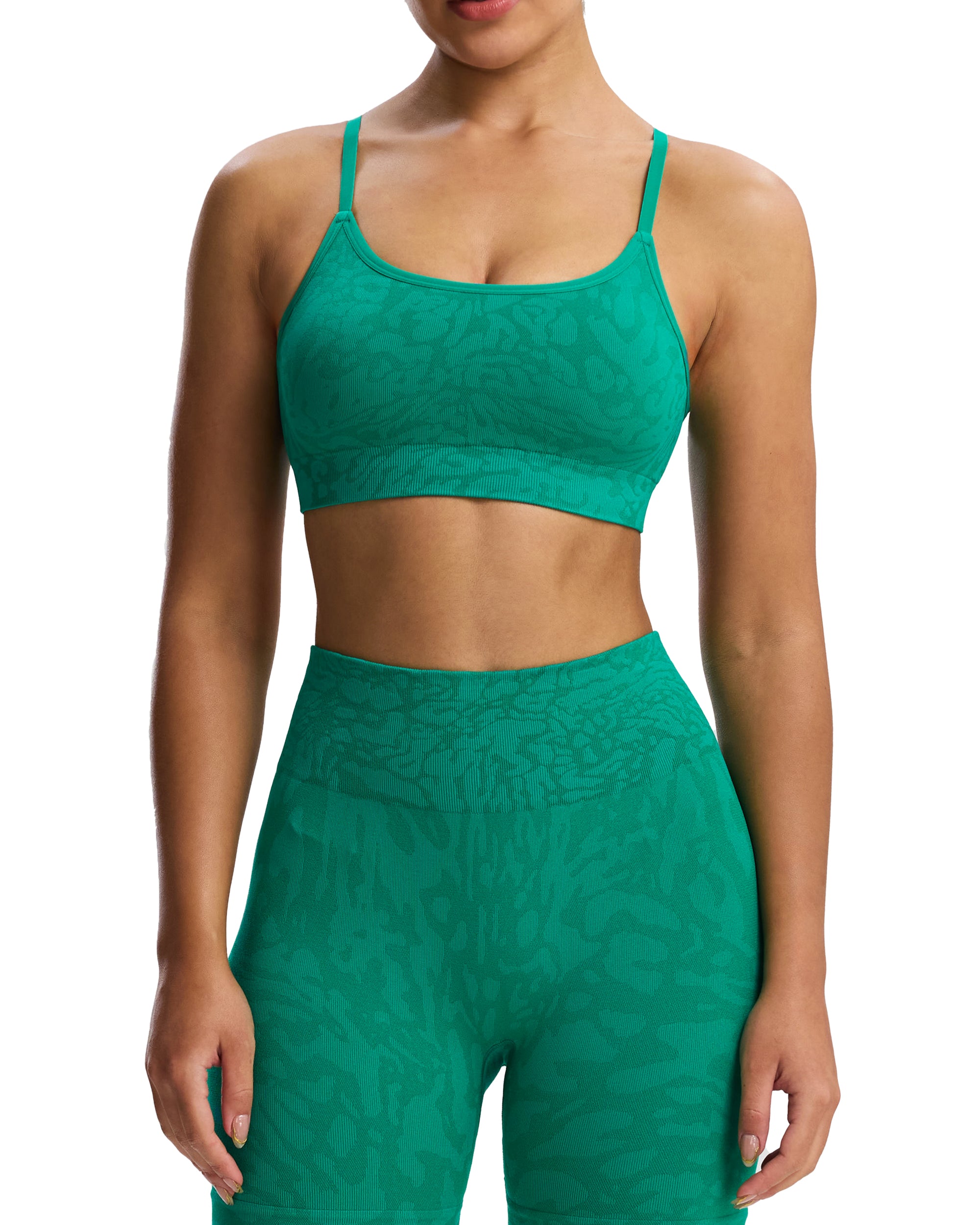 Aoxjox  Camo Seamless Sports Bras