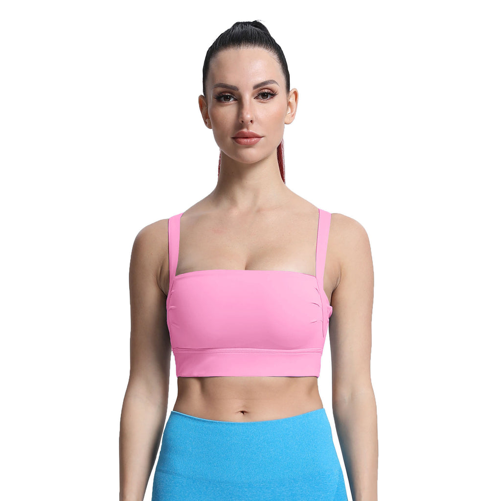 Aoxjox Tube top thick strap open back Bras