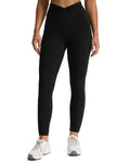 Aoxjox "Venus" Crossover Hidden-Scrunch Leggings