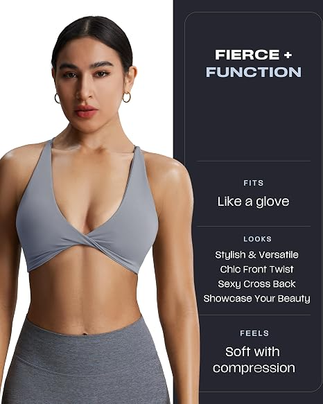 Aoxjox "Sienna"  Sports Bra (DARKS/NEUTRALS)