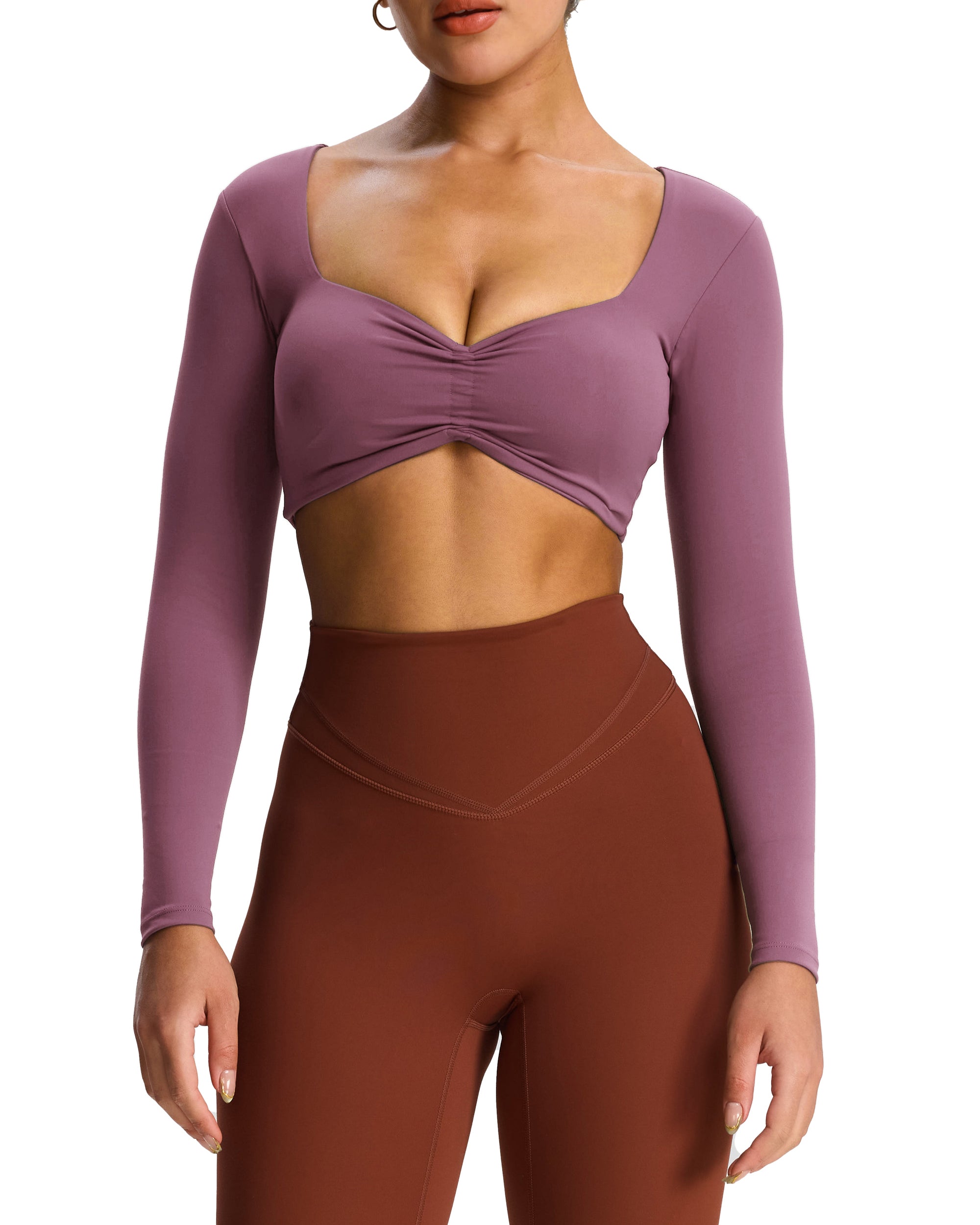 Aoxjox "Violet" Sweetheart Long Sleeve