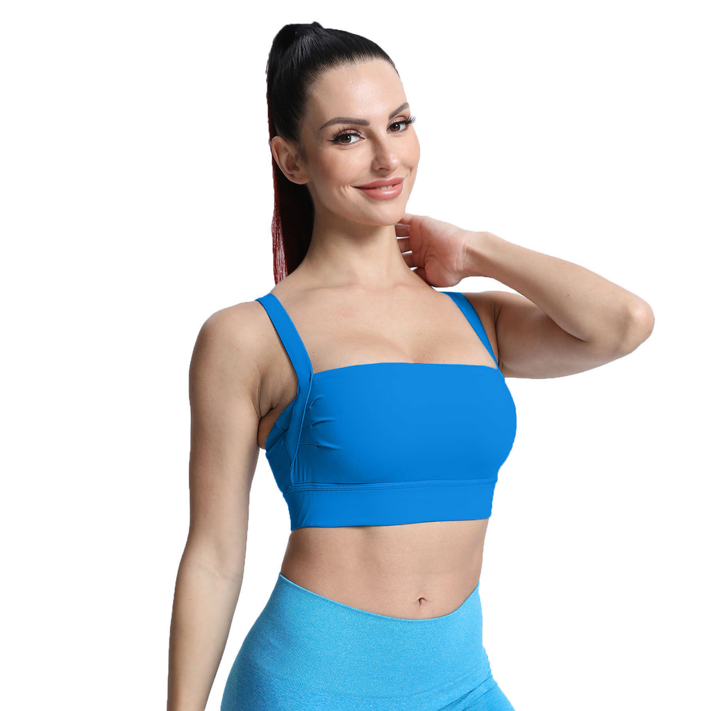 Aoxjox Tube top thick strap open back Bras