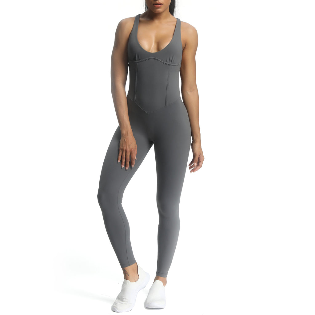 Aoxjox "Brooke"  Open Back Full Bodysuit