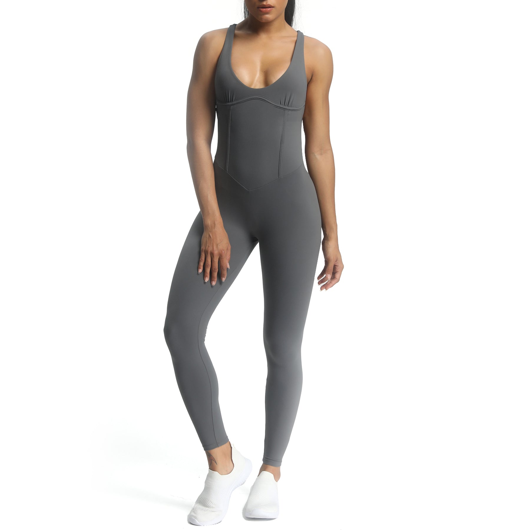 Aoxjox "Brooke"  Open Back Full Bodysuit