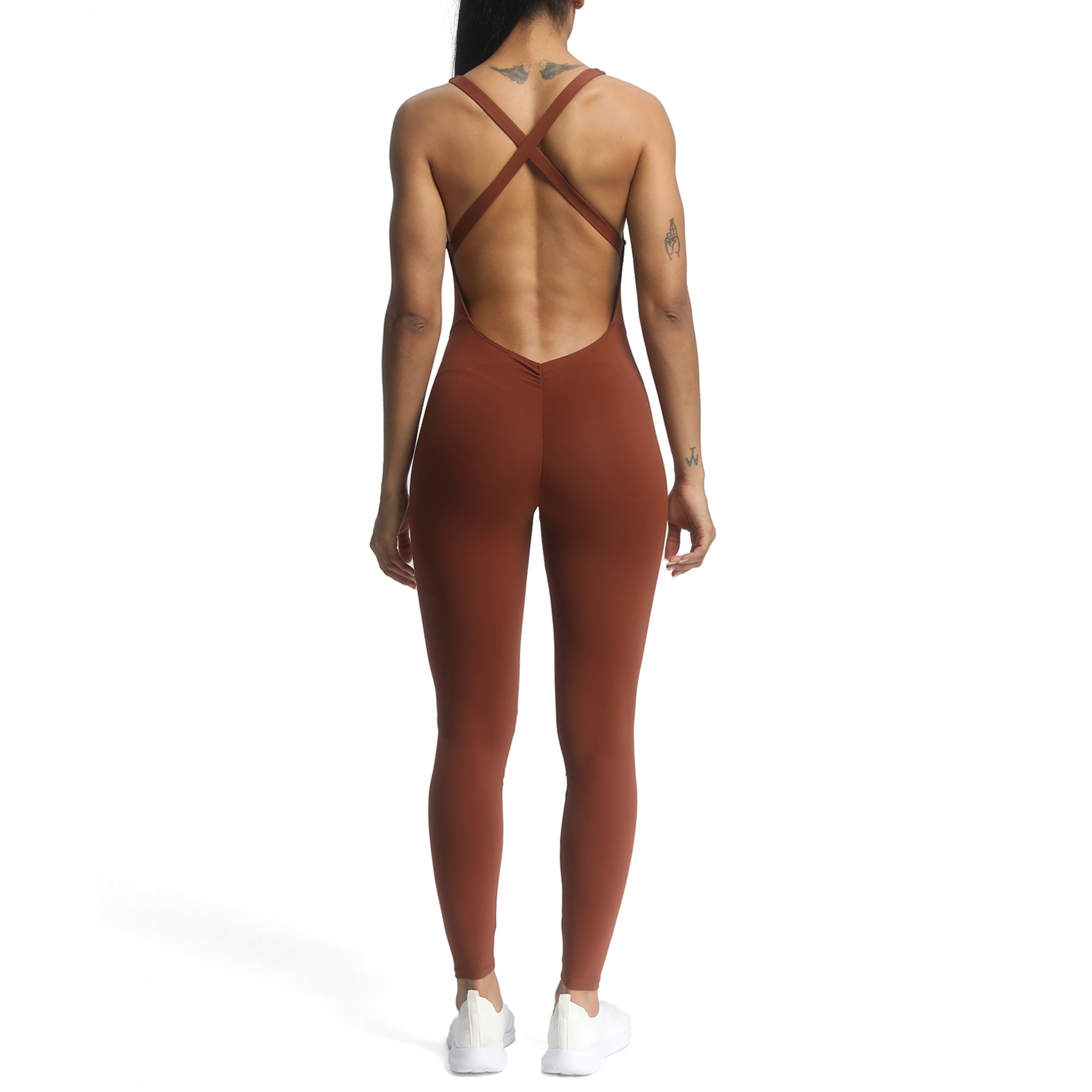 Aoxjox "Brooke"  Open Back Full Bodysuit