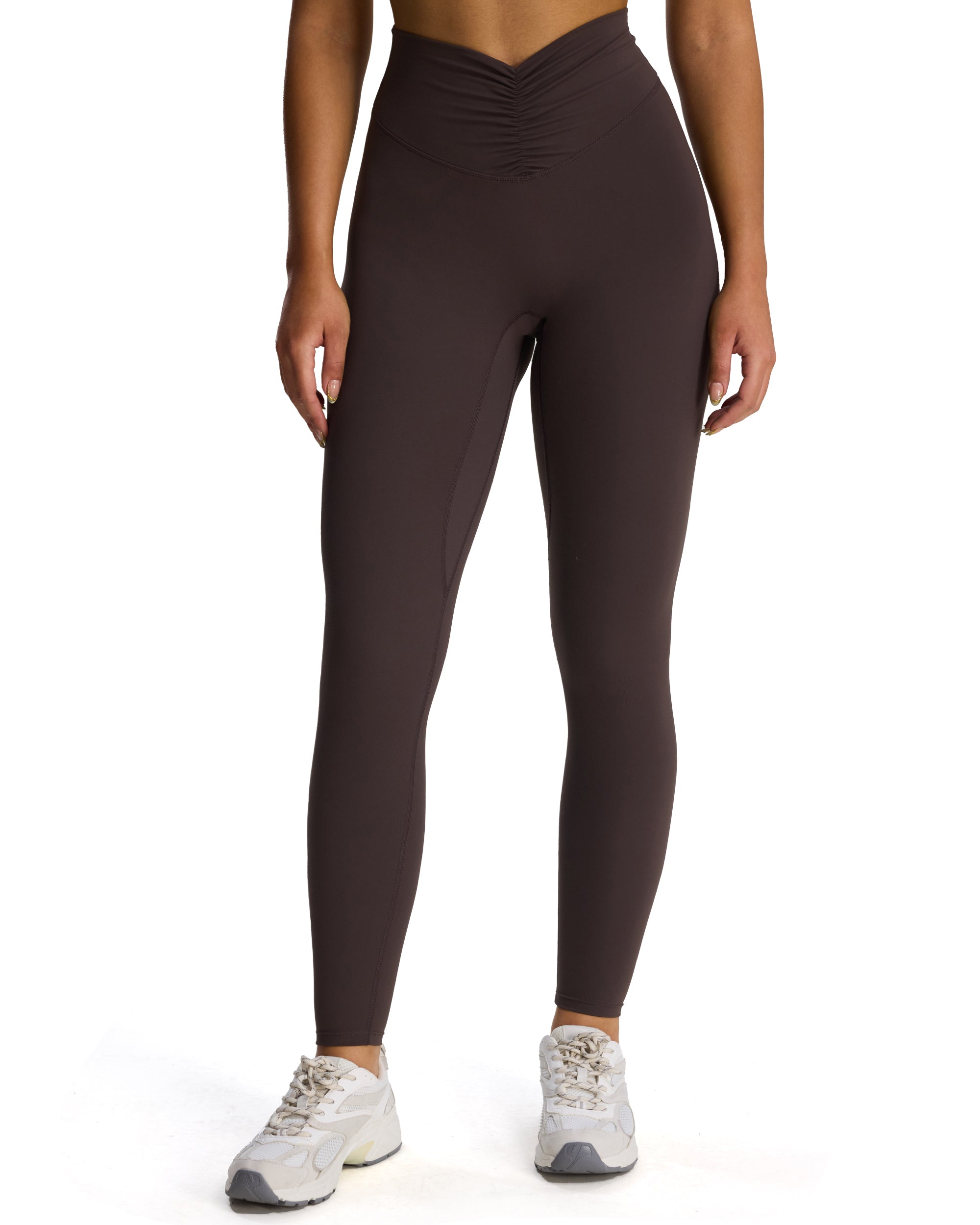 Aoxjox "Illusion" Ruched Front Leggings