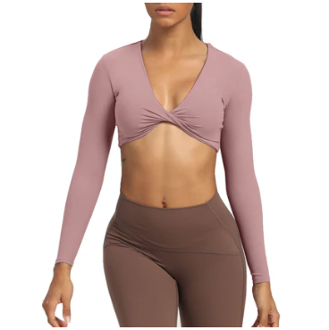 Aoxjox Deep V long-sleeved top (CONT'D)