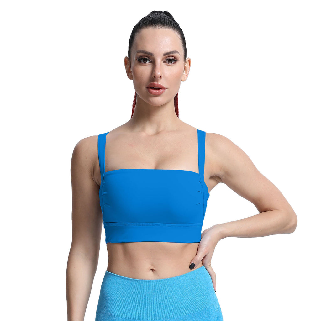 Aoxjox Tube top thick strap open back Bras