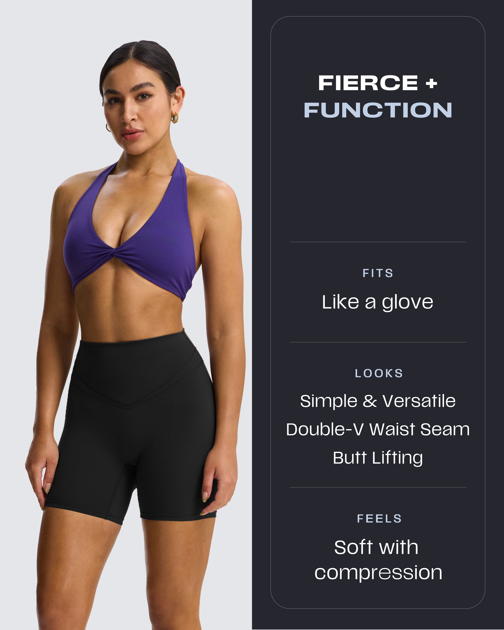 Aoxjox "Siren" Hidden Scrunch Shorts