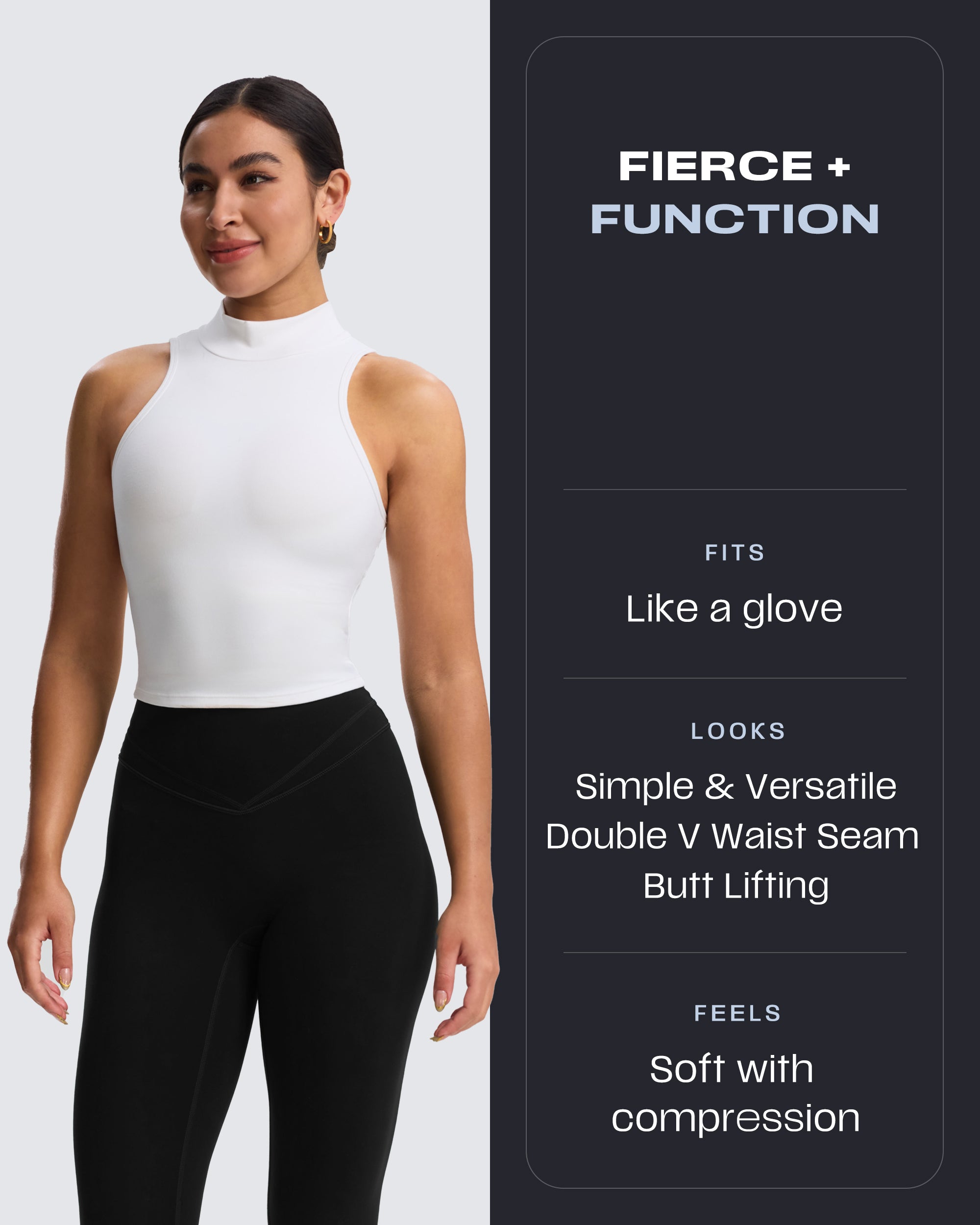 Aoxjox "Siren"  Hidden Scrunch Leggings