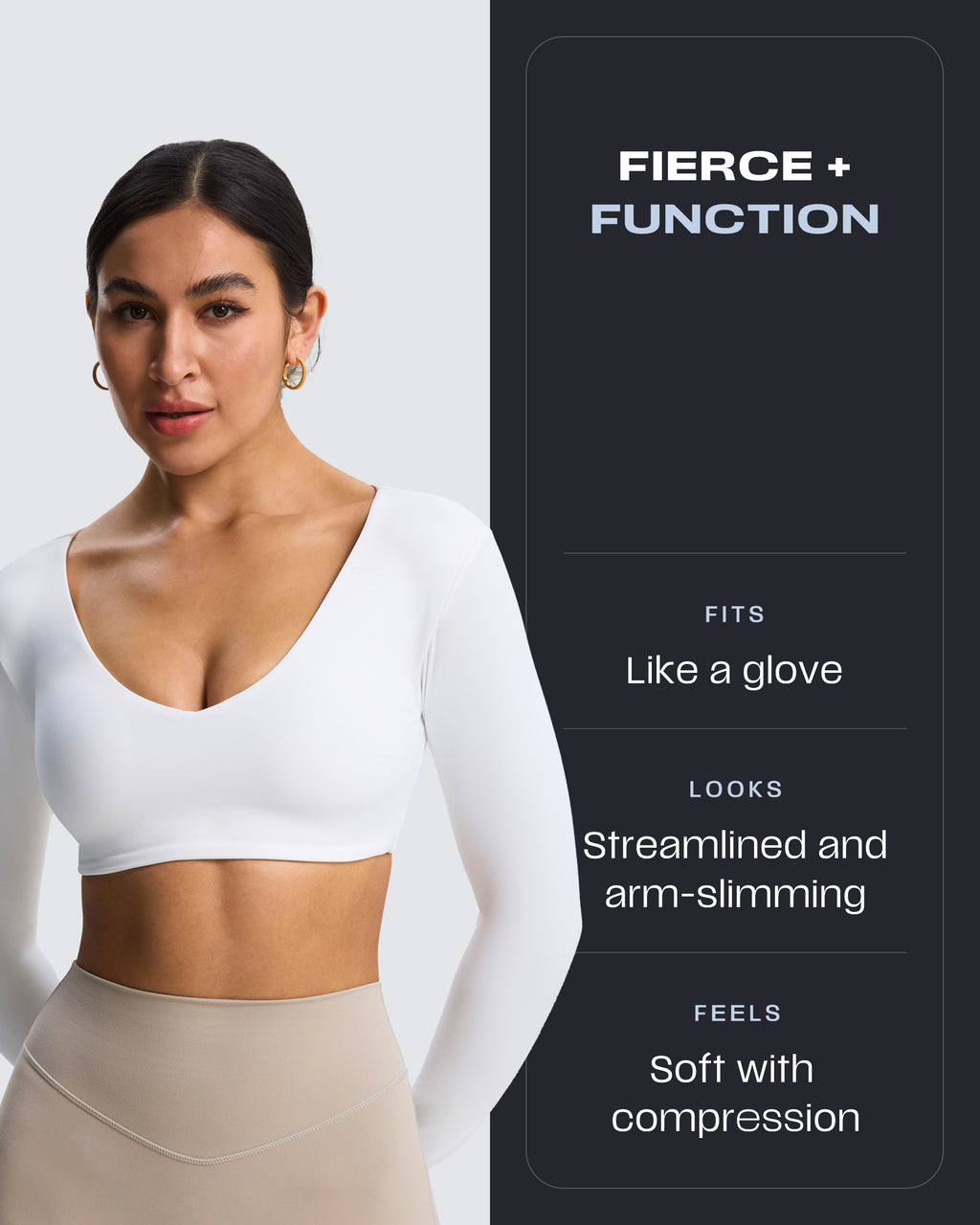 Aoxjox "Stacey" V Neck Long Sleeve
