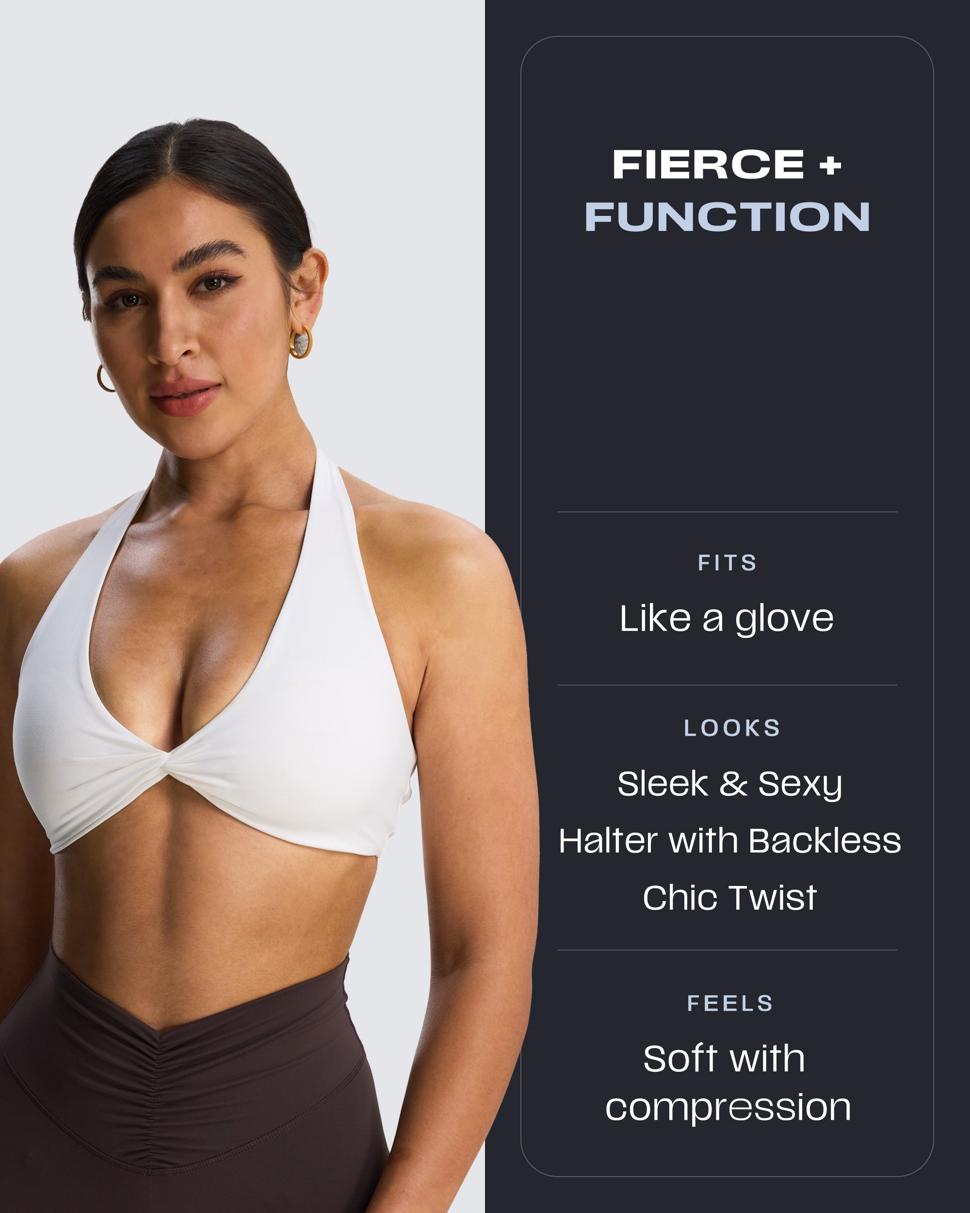 Aoxjox "Rosie" Halter Sports Bra