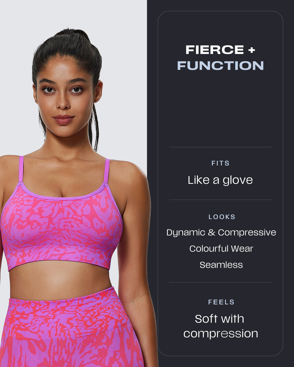 Aoxjox  Camo Seamless Sports Bras