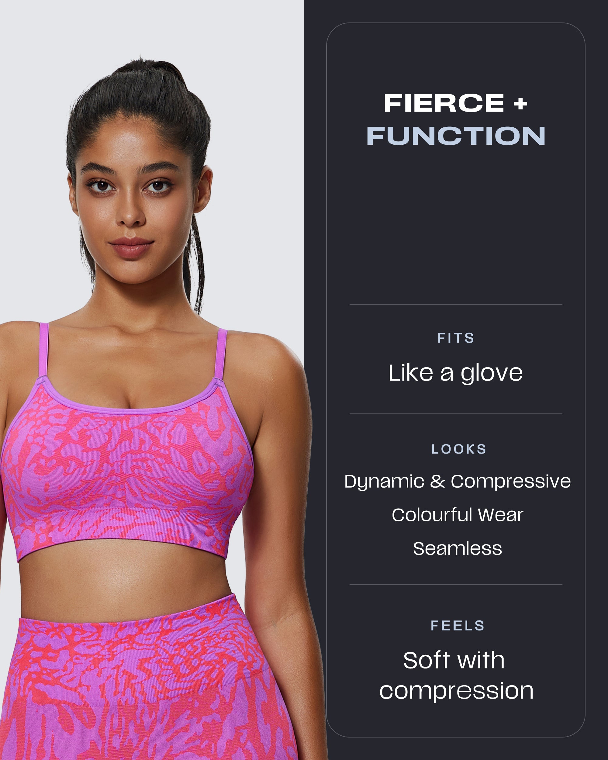 Aoxjox  Camo Seamless Sports Bras