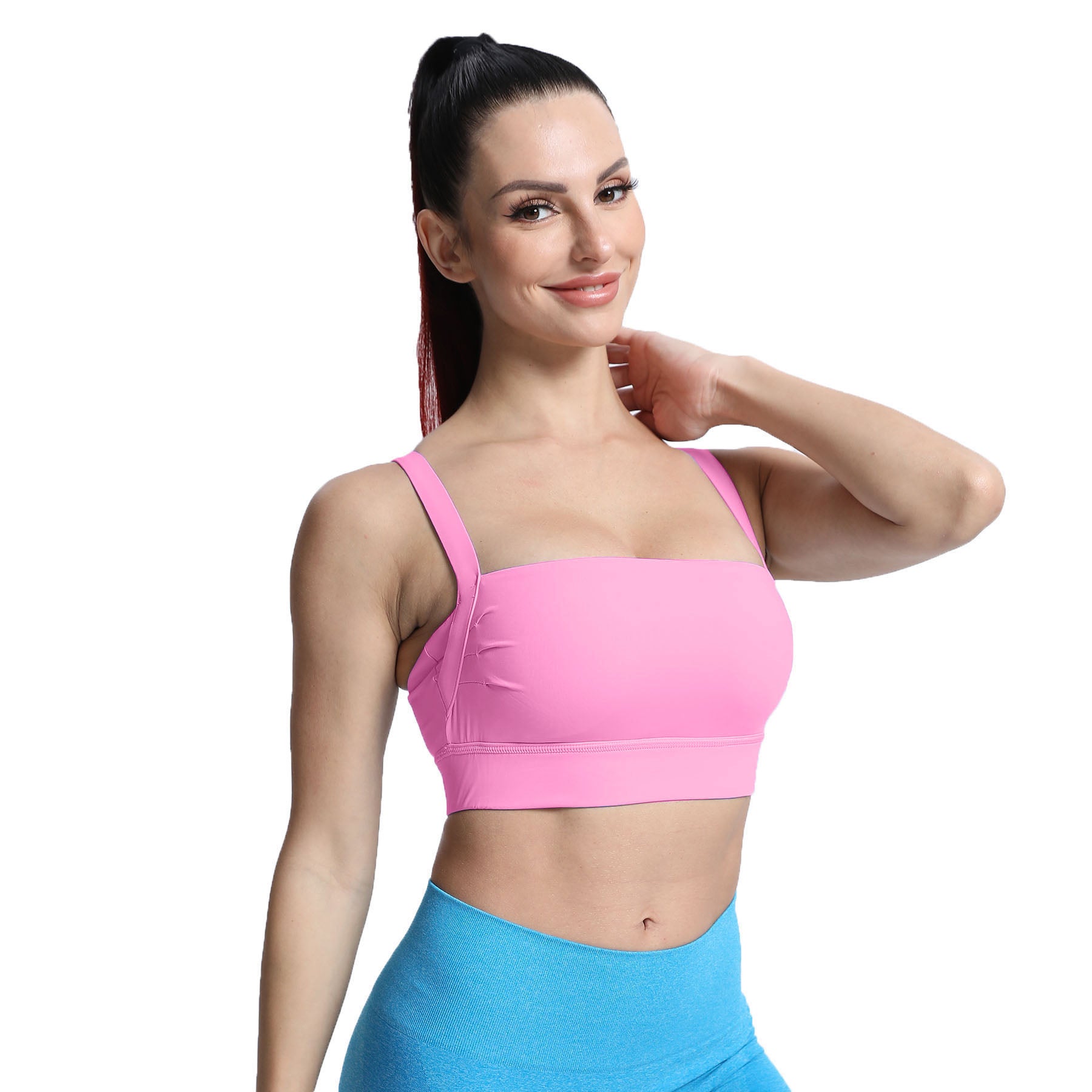 Aoxjox Tube top thick strap open back Bras