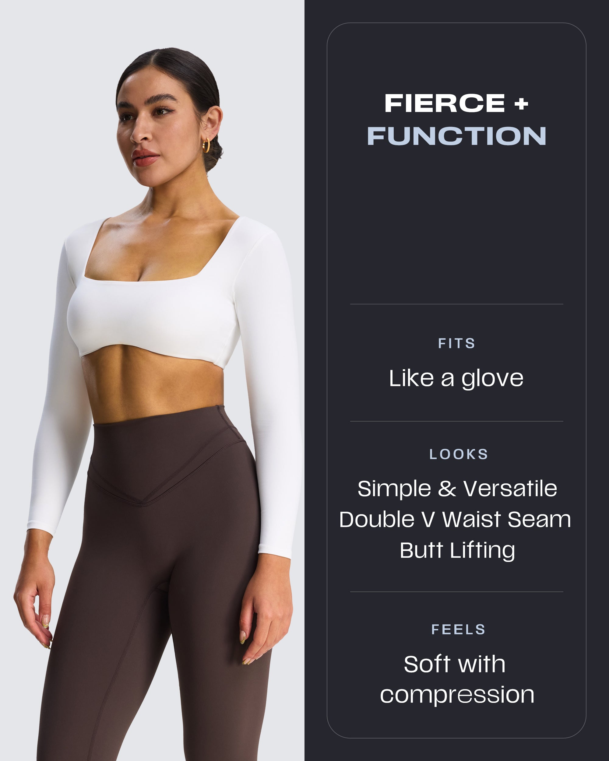 Aoxjox "Siren"  Hidden Scrunch Leggings