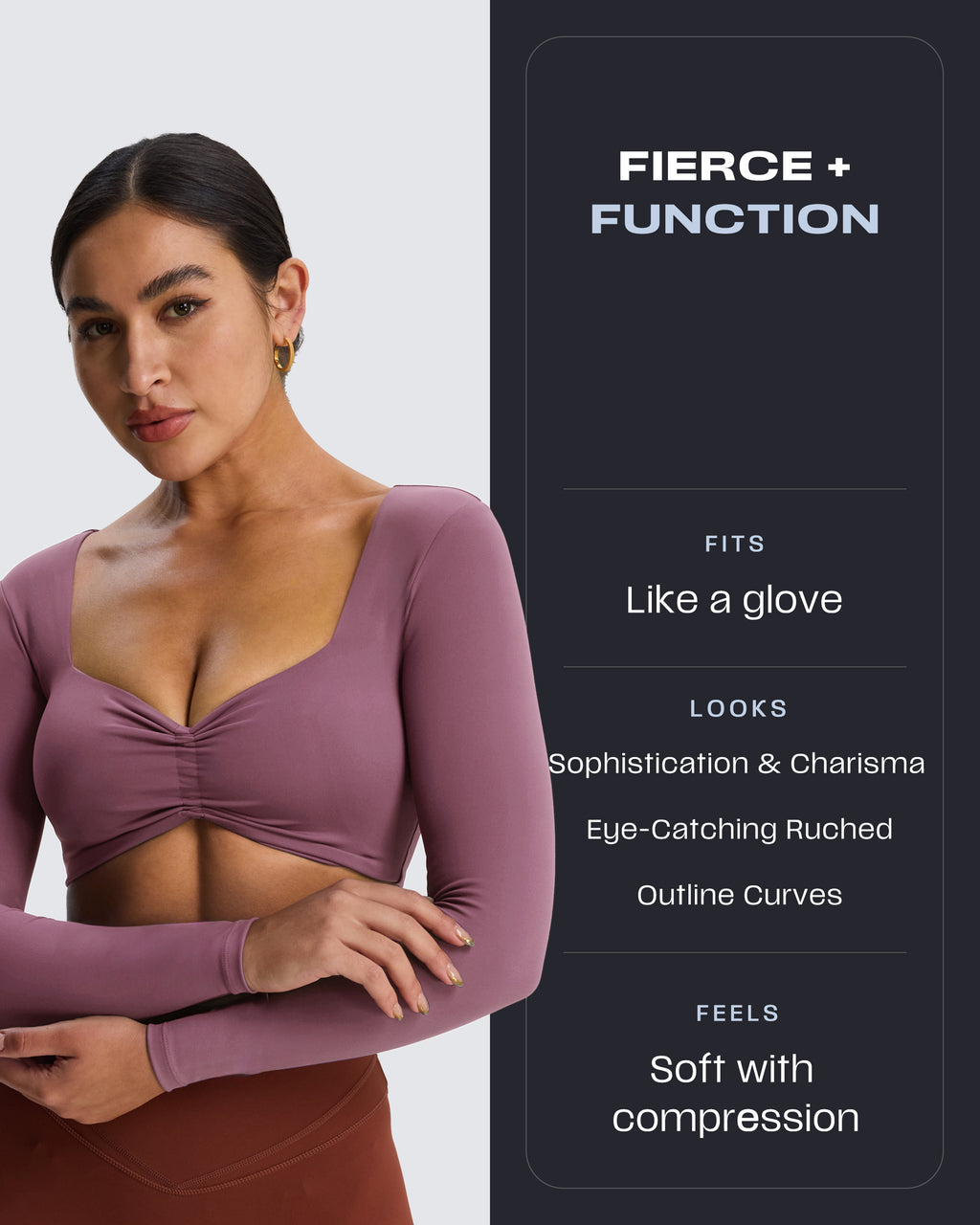 Aoxjox "Violet" Sweetheart Long Sleeve
