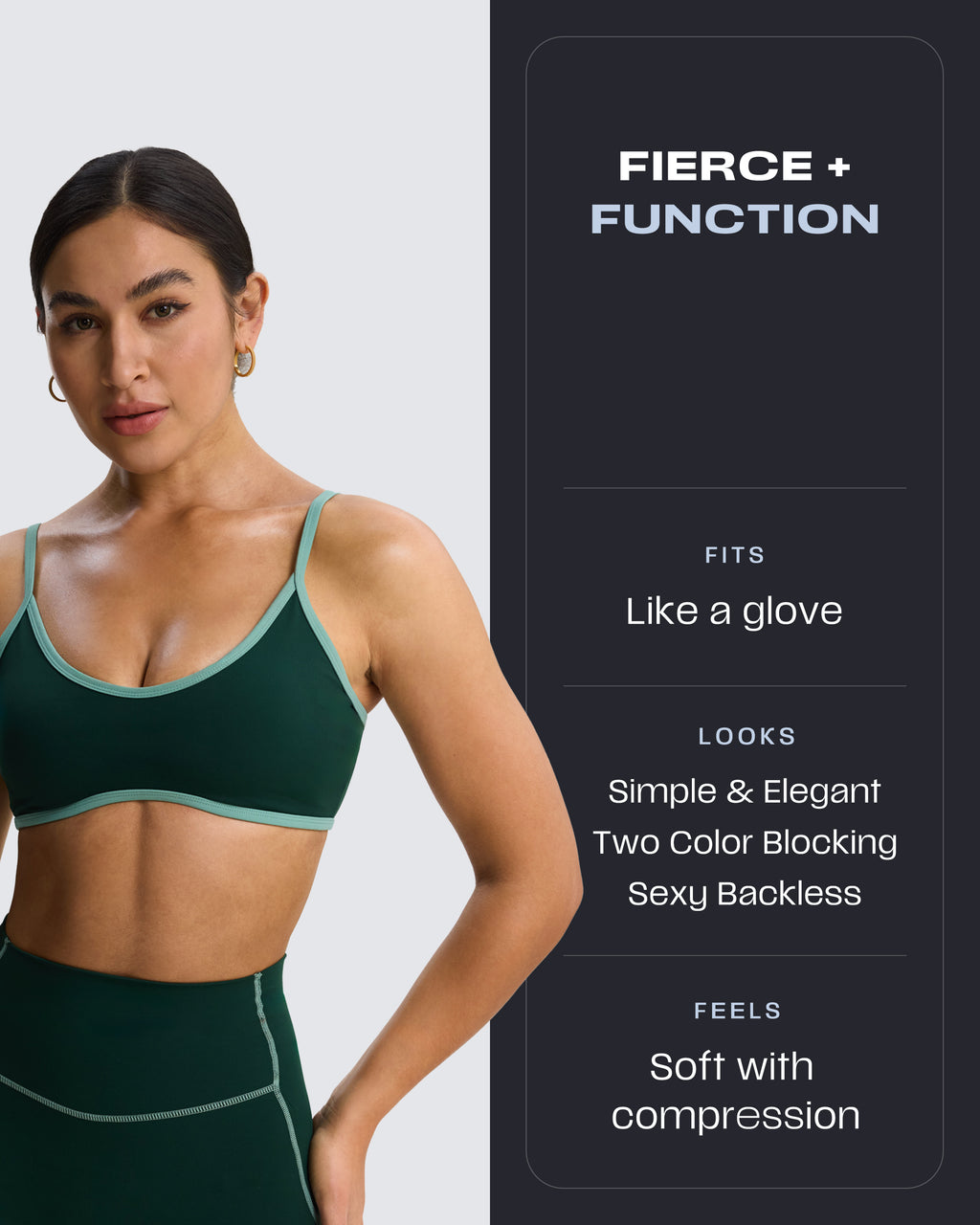 Aoxjox "Lexi Lined" Strappy Sports Bra