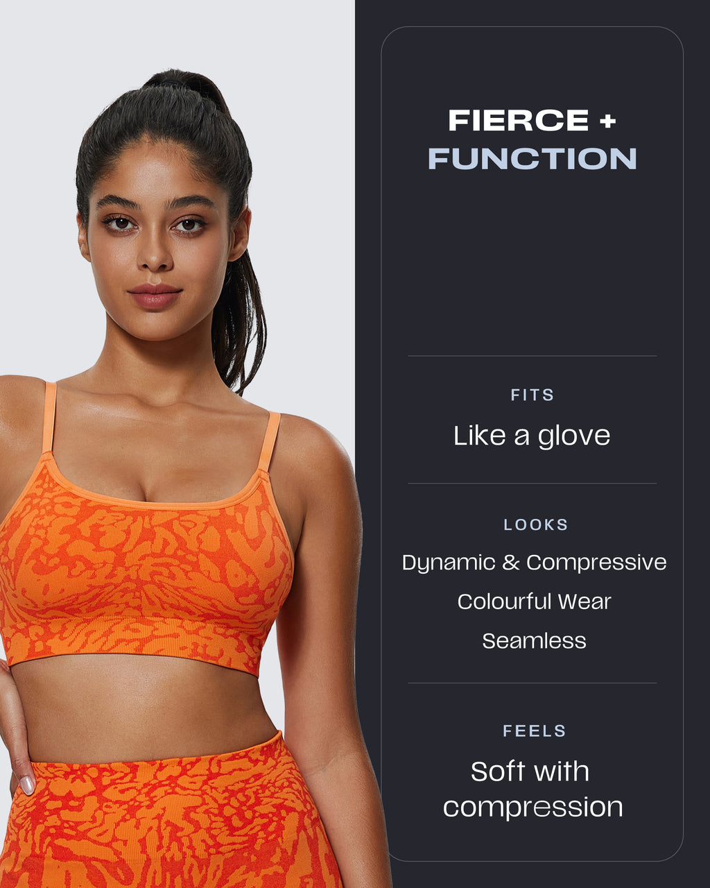 Aoxjox  Camo Seamless Sports Bras