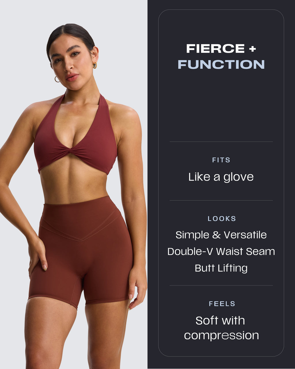 Aoxjox "Siren" Hidden Scrunch Shorts