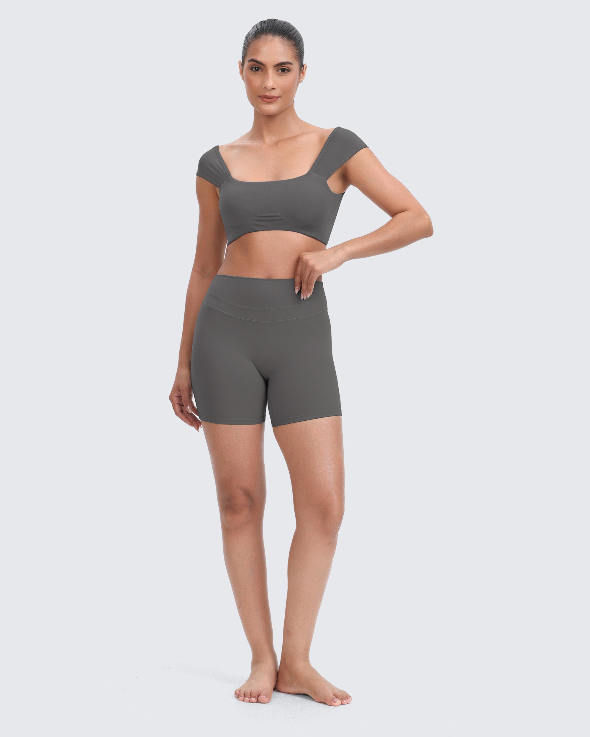 Aoxjox "Lumira" Seamless Cap Shoulder Sports Bra