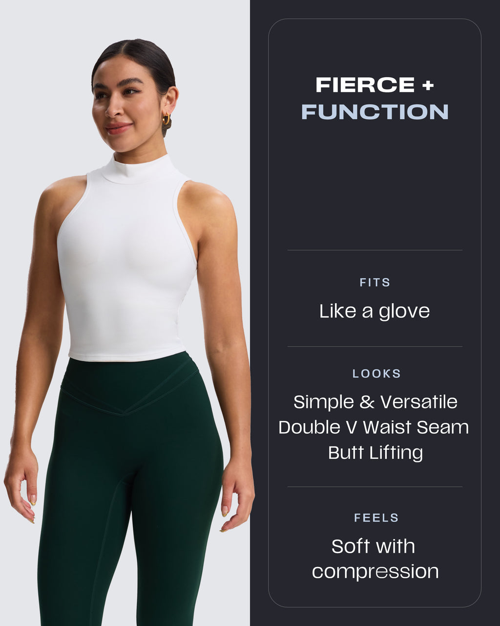 Aoxjox "Siren"  Hidden Scrunch Leggings