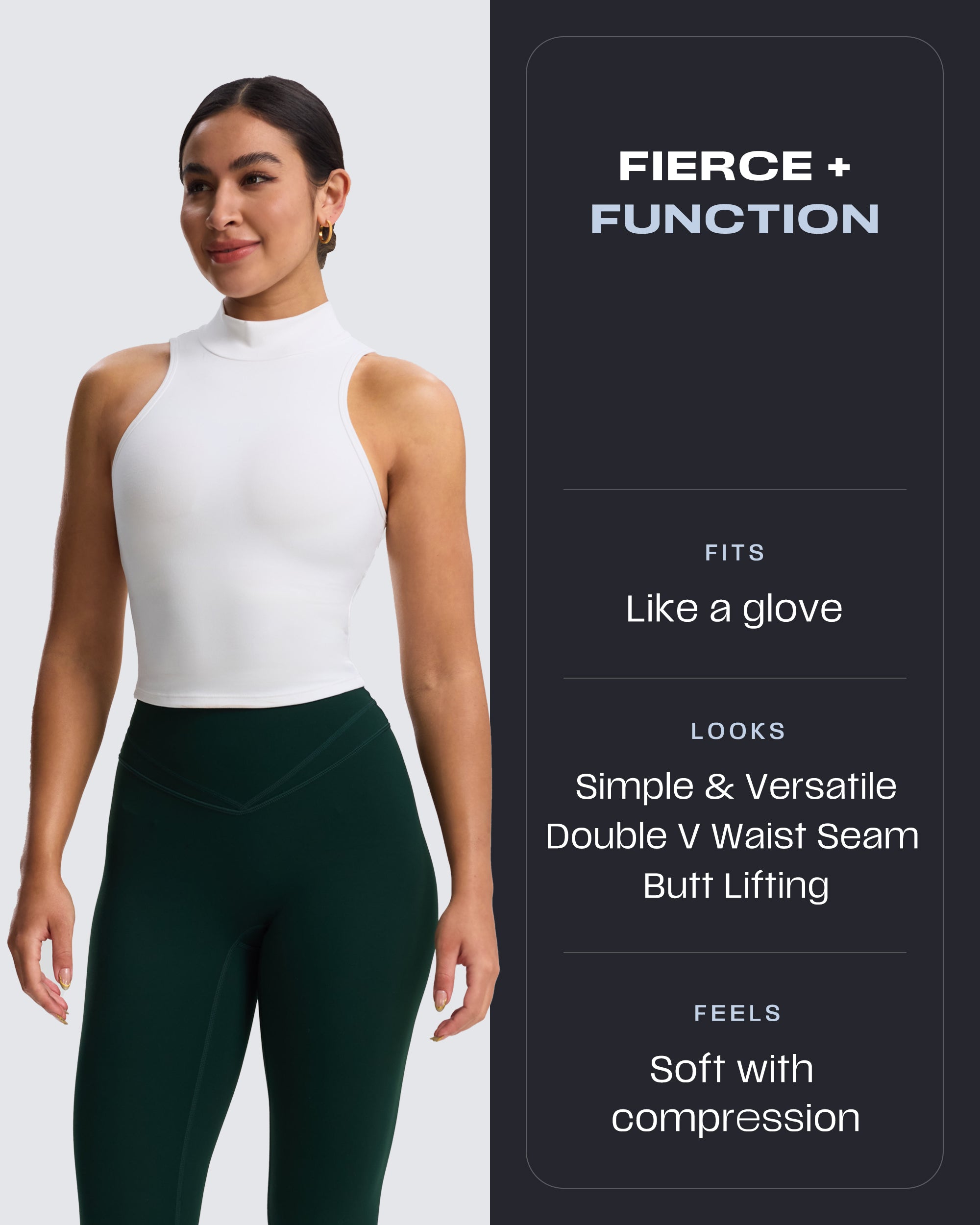 Aoxjox "Siren"  Hidden Scrunch Leggings