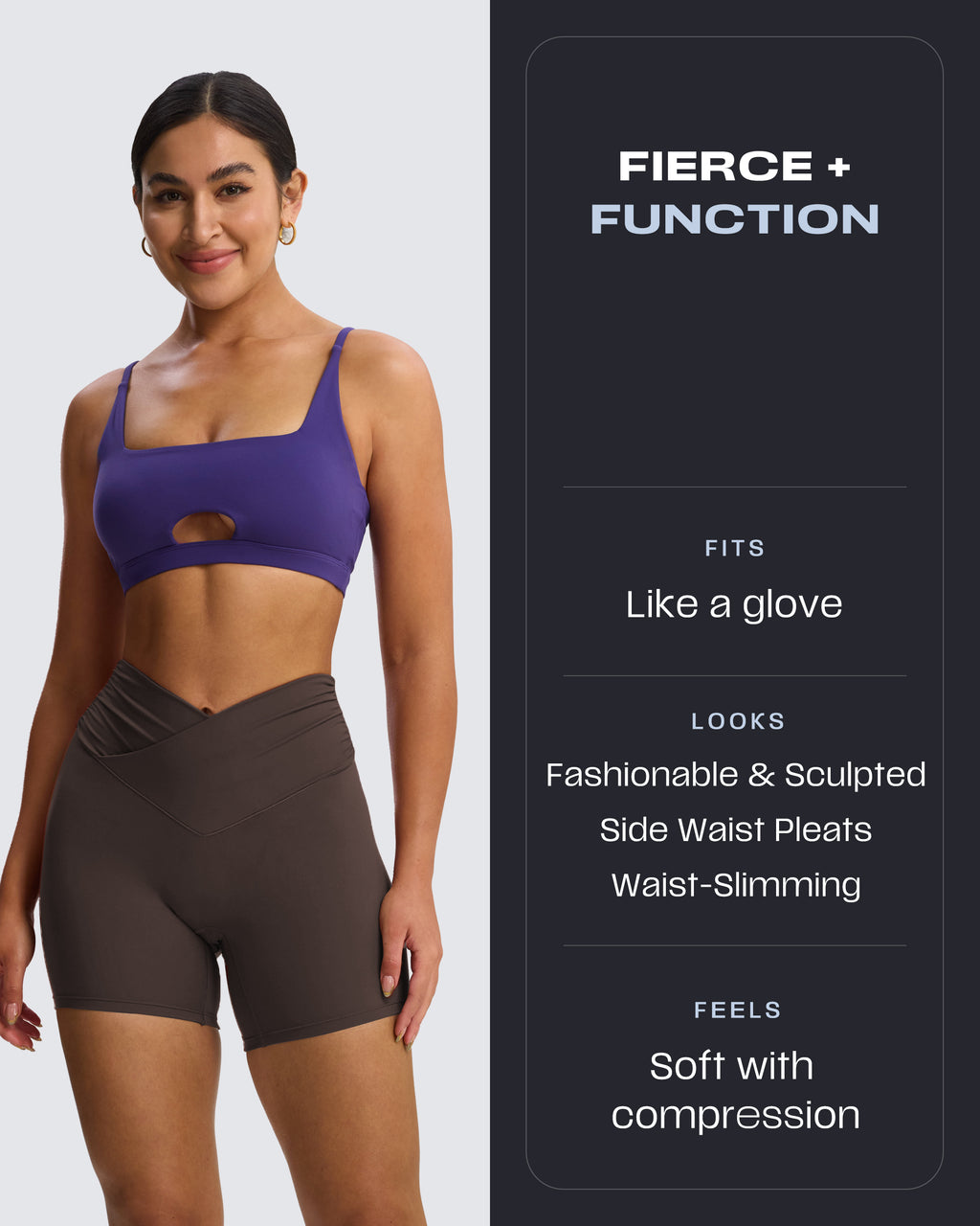 Aoxjox "Venus" Soft Scrunch Shorts