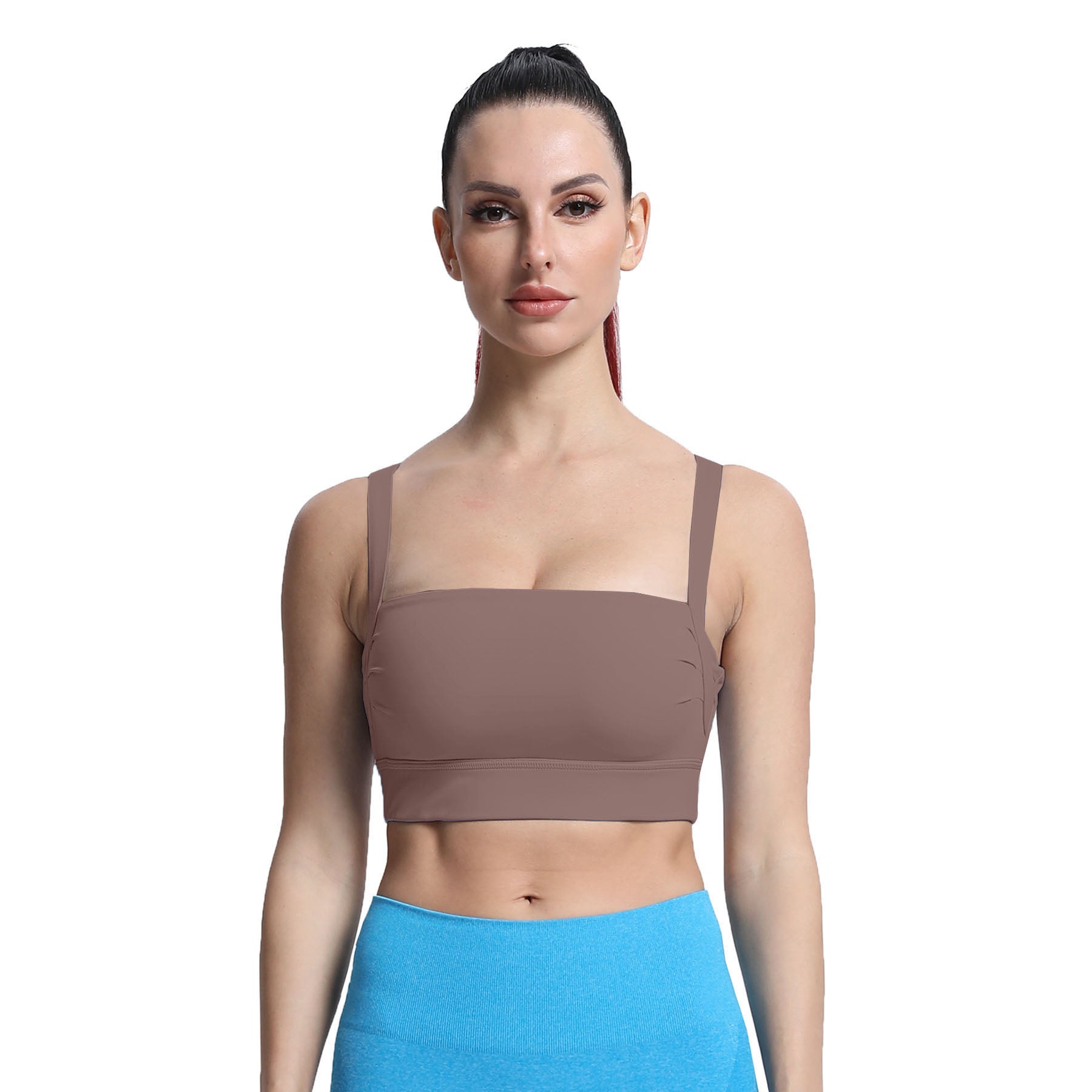 Aoxjox Tube top thick strap open back Bras