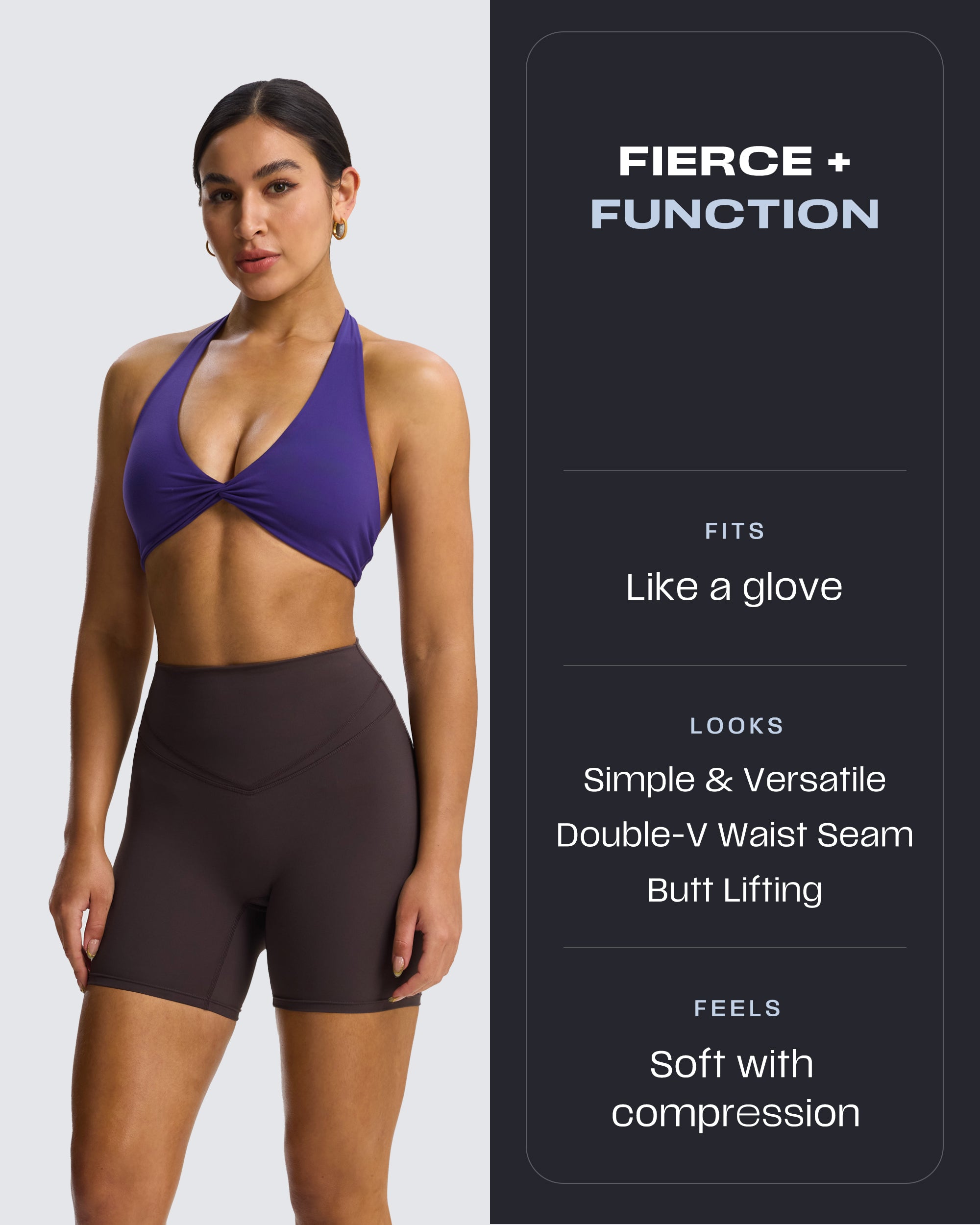Aoxjox "Siren" Hidden Scrunch Shorts