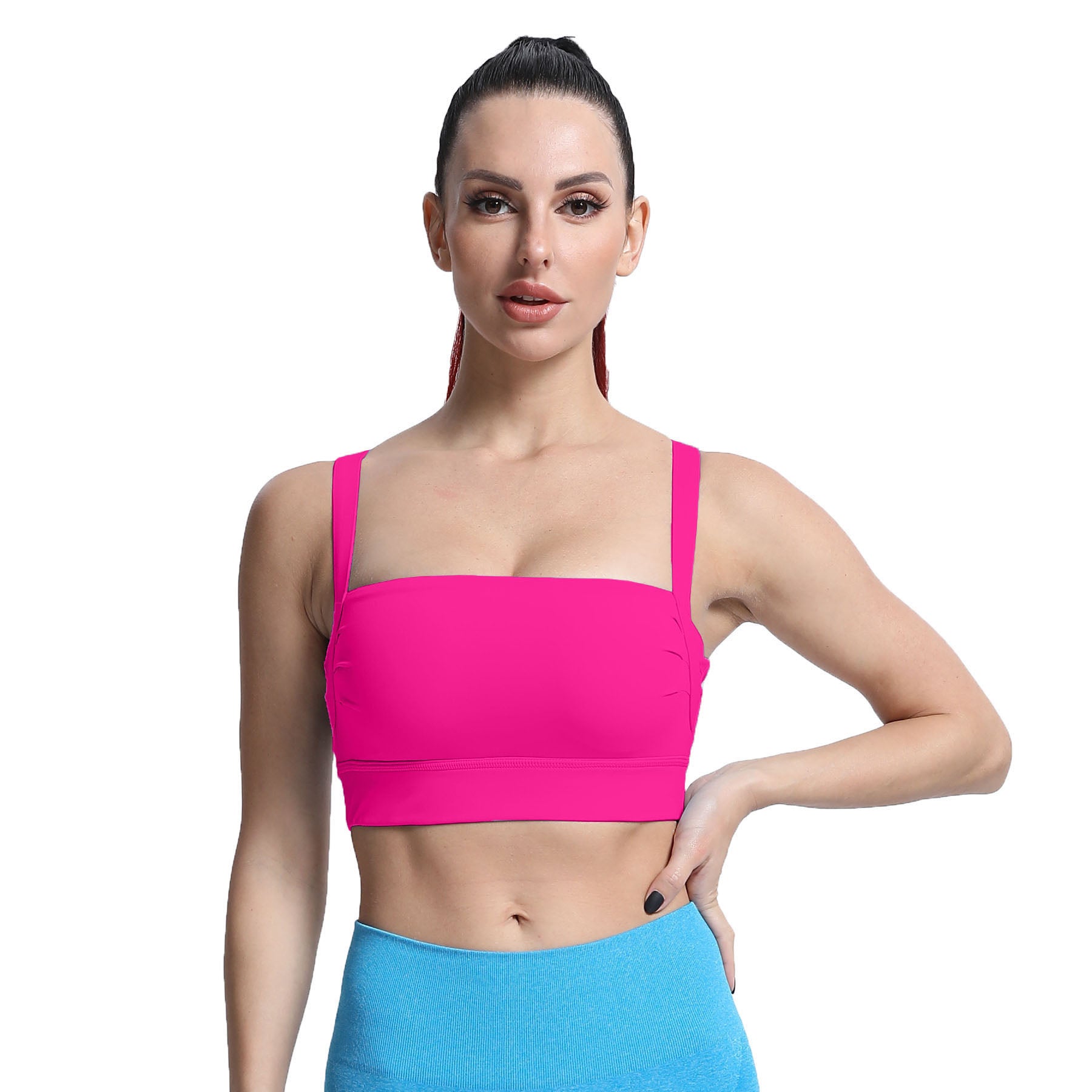 Aoxjox Tube top thick strap open back Bras