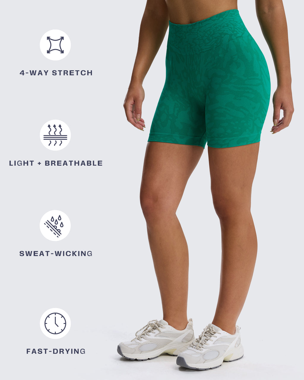Aoxjox Camo Seamless Shorts