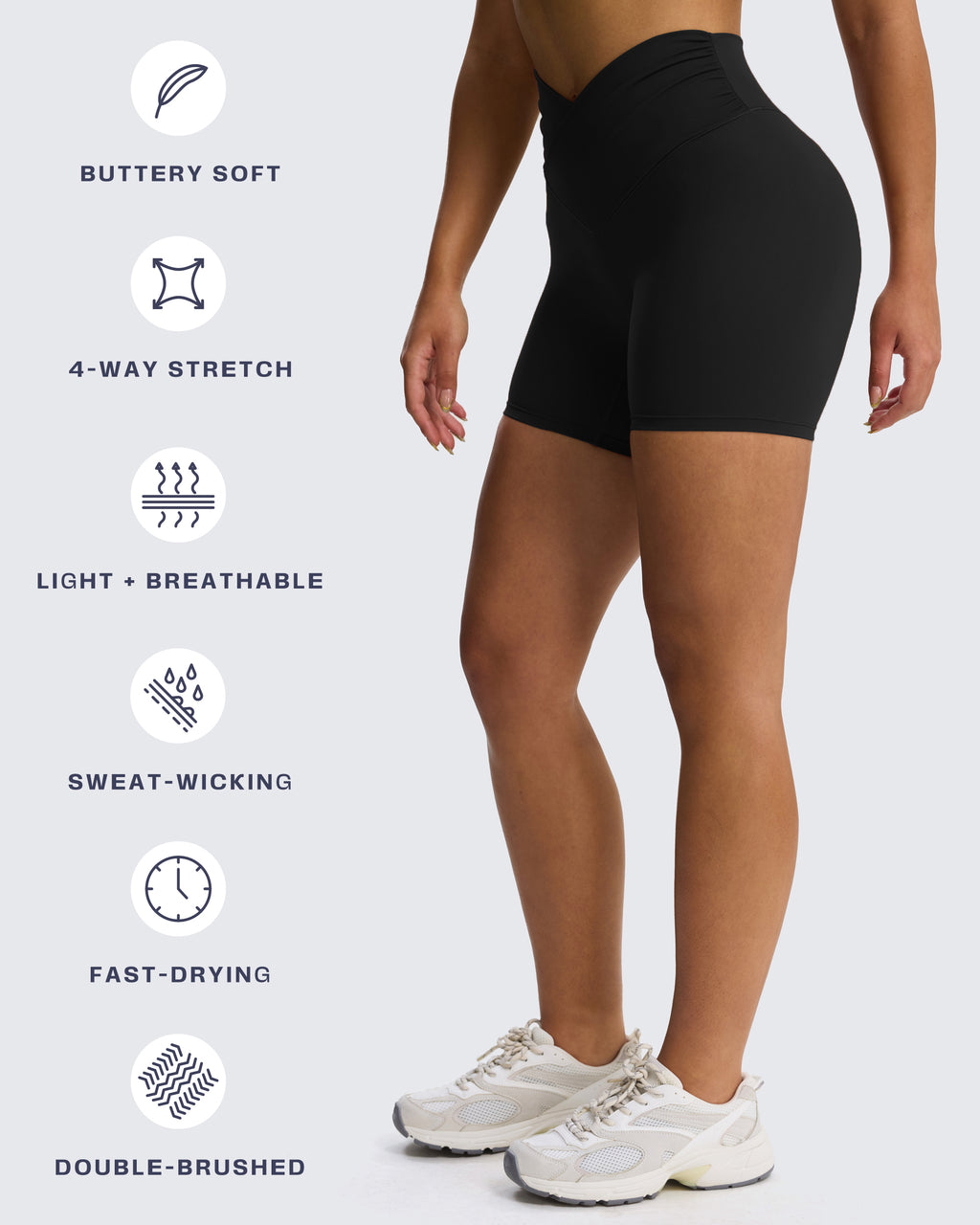 Aoxjox "Venus" Soft Scrunch Shorts