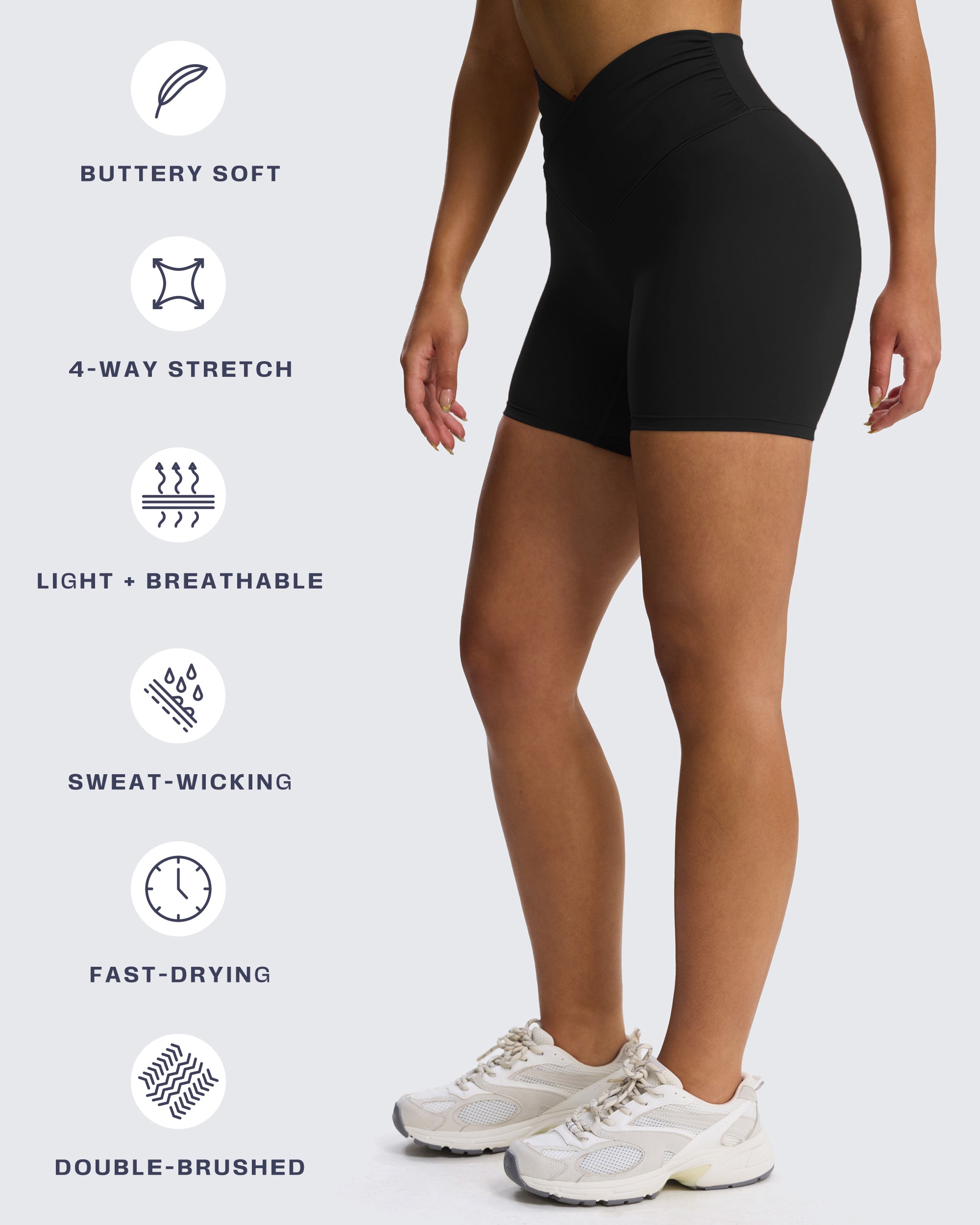 Aoxjox "Venus" Soft Scrunch Shorts