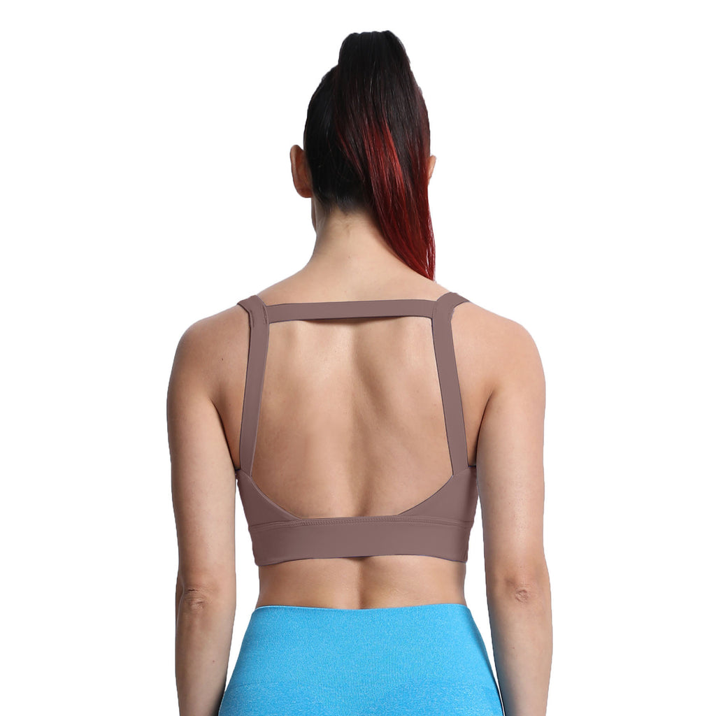 Aoxjox Tube top thick strap open back Bras