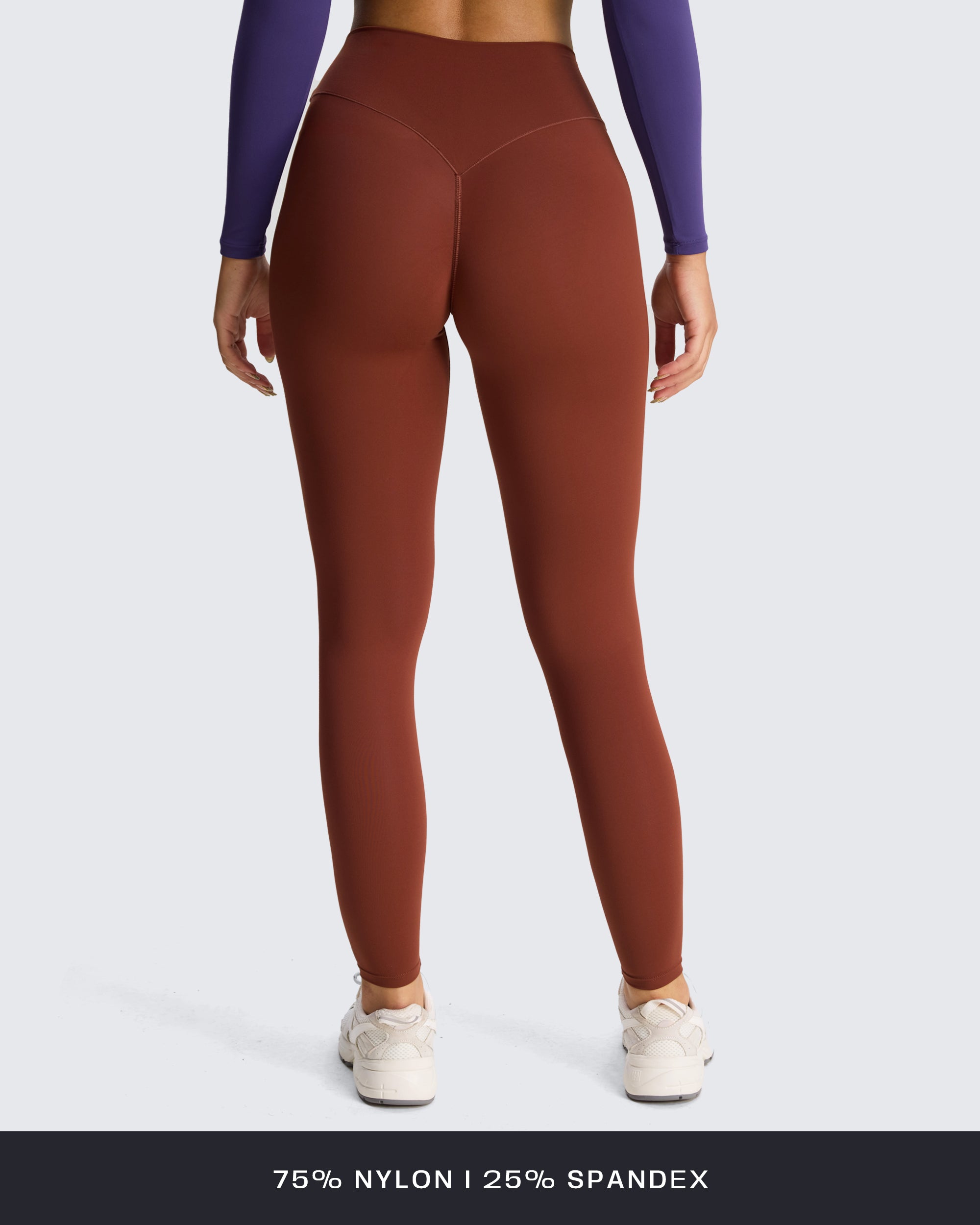 Aoxjox "Venus" Crossover Hidden-Scrunch Leggings
