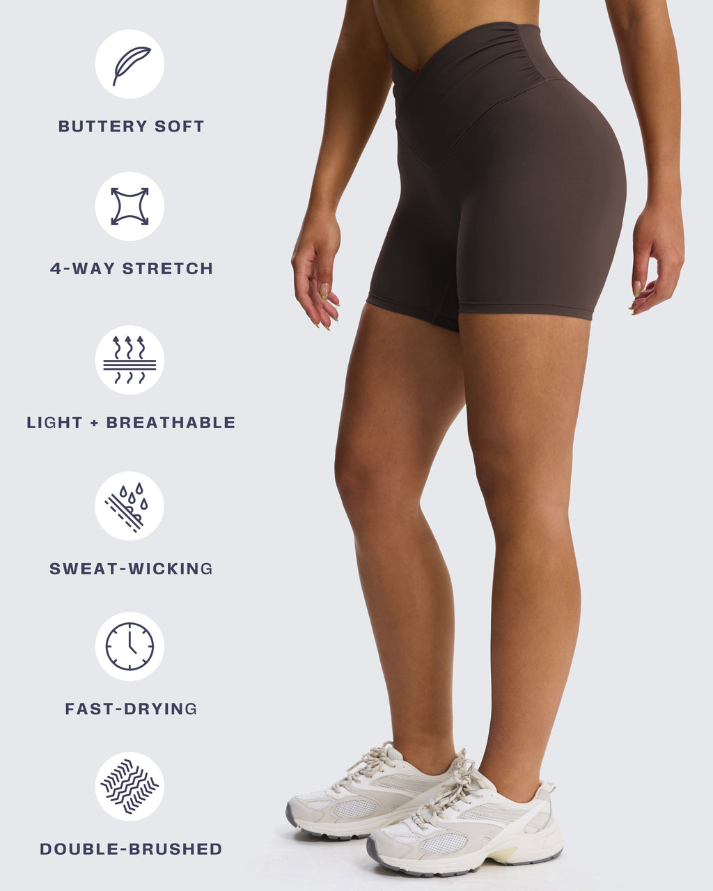 Aoxjox "Venus" Soft Scrunch Shorts