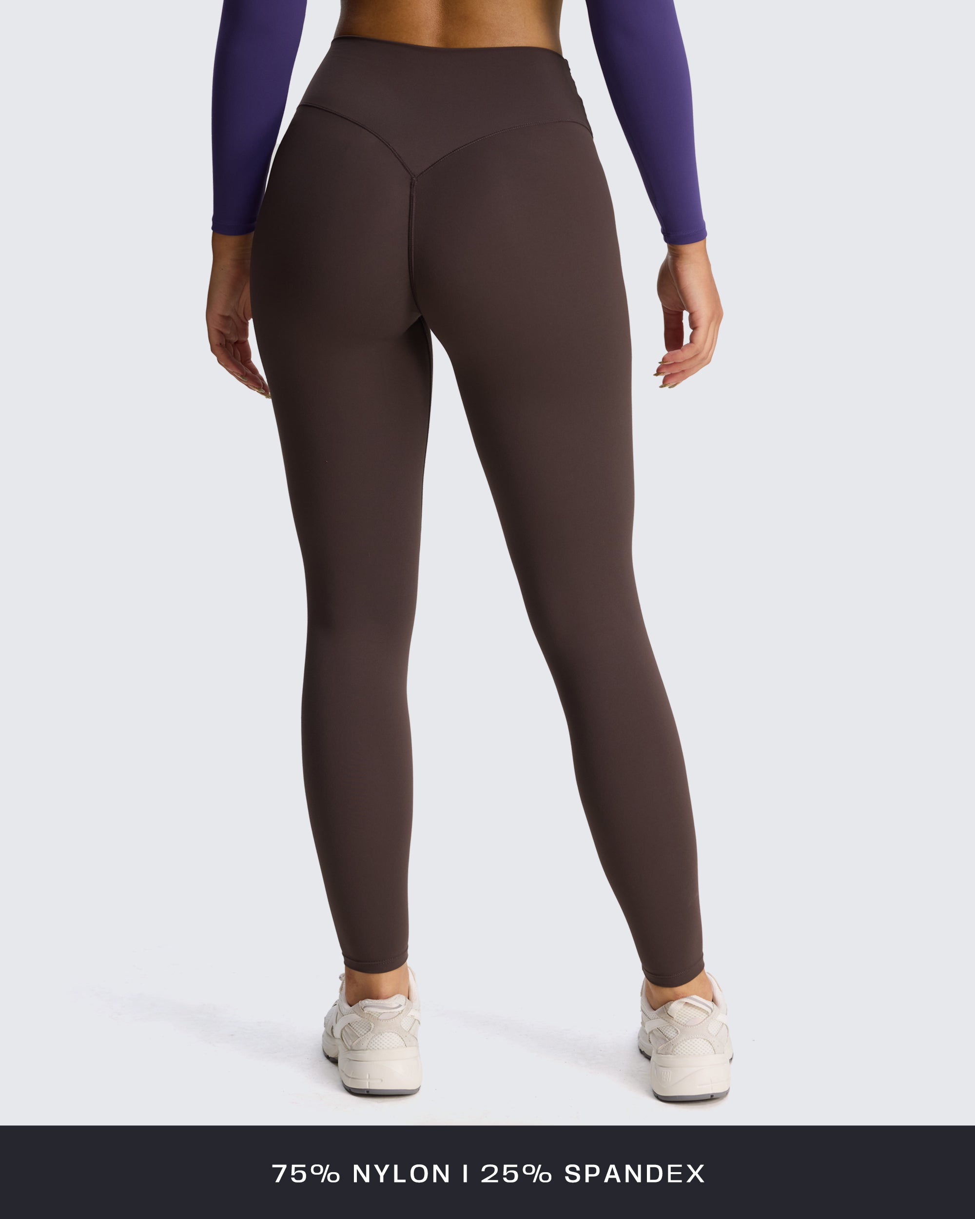 Aoxjox "Venus" Crossover Hidden-Scrunch Leggings