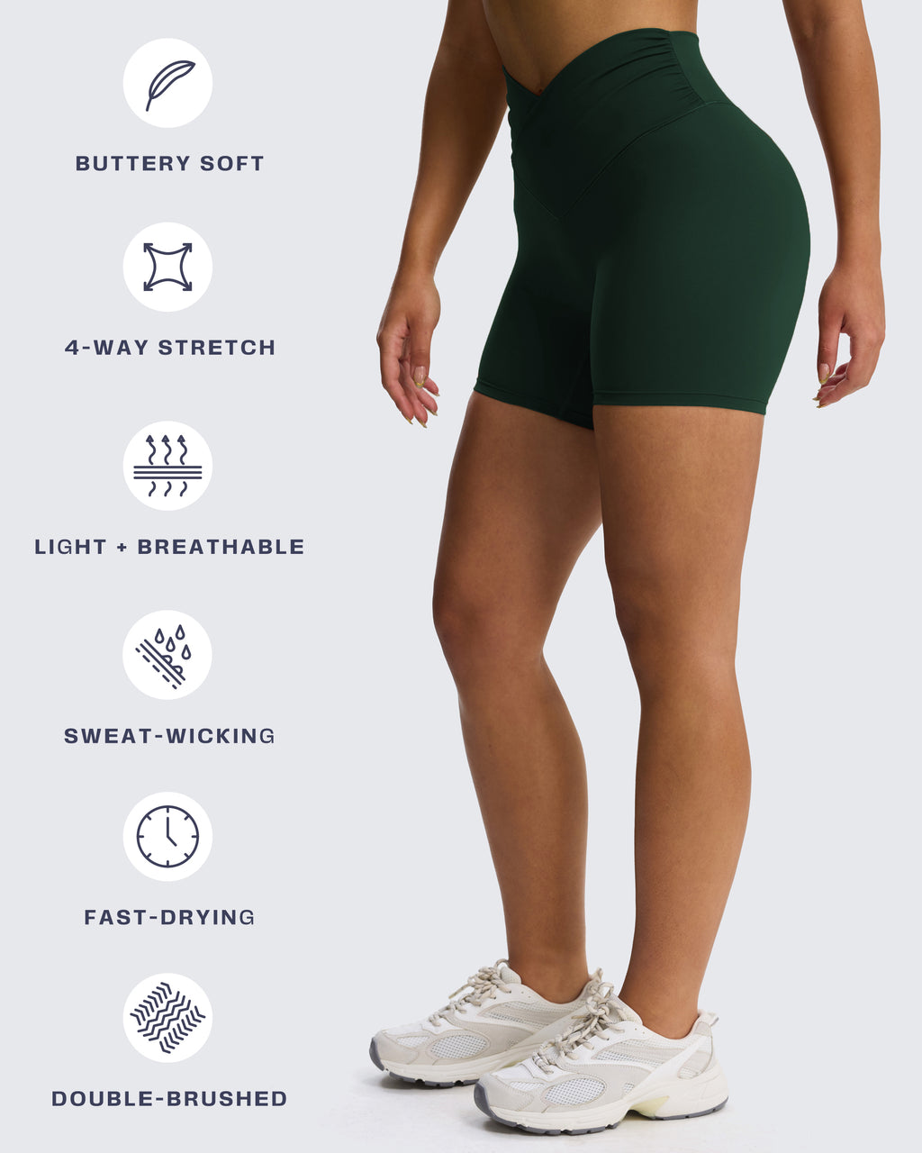 Aoxjox "Venus" Soft Scrunch Shorts
