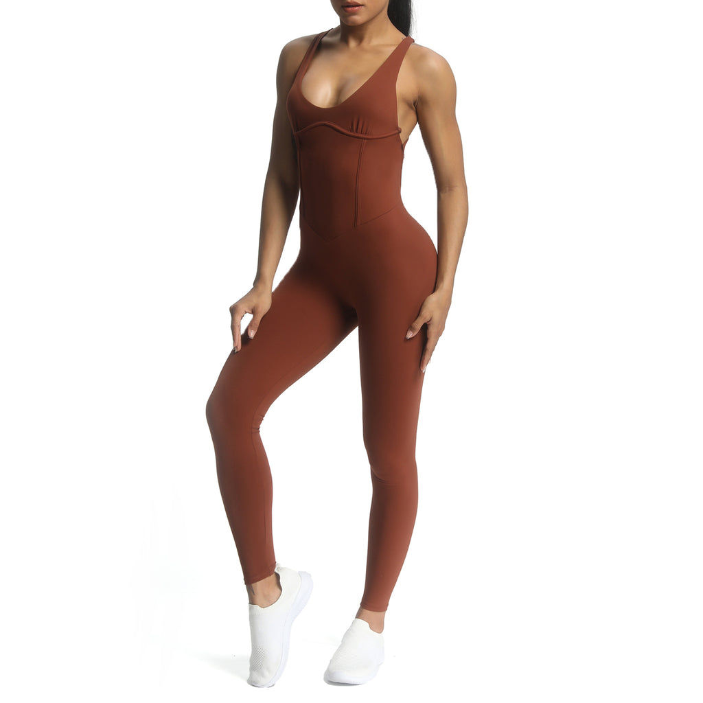 Aoxjox "Brooke"  Open Back Full Bodysuit