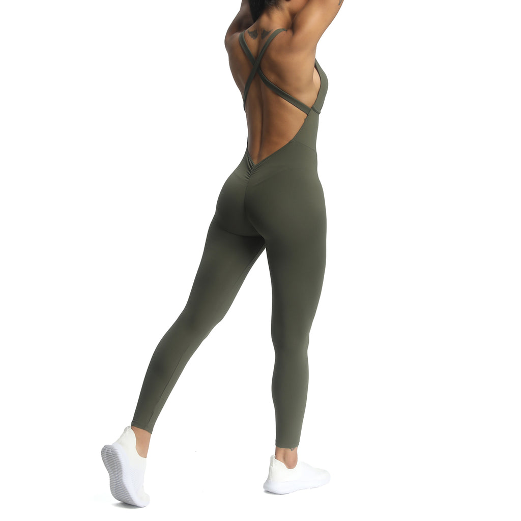 Aoxjox "Brooke"  Open Back Full Bodysuit