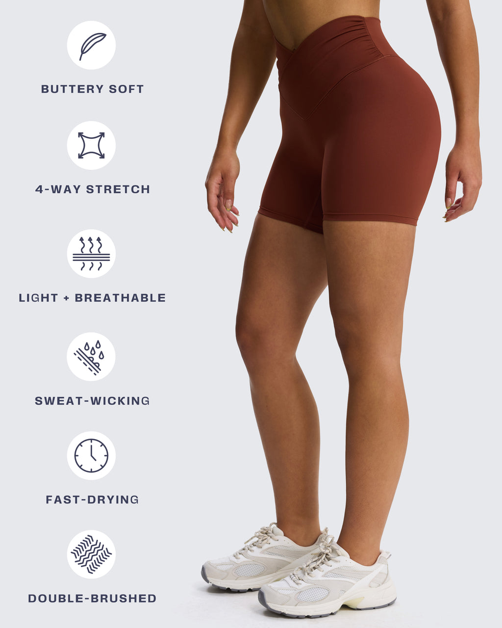 Aoxjox "Venus" Soft Scrunch Shorts