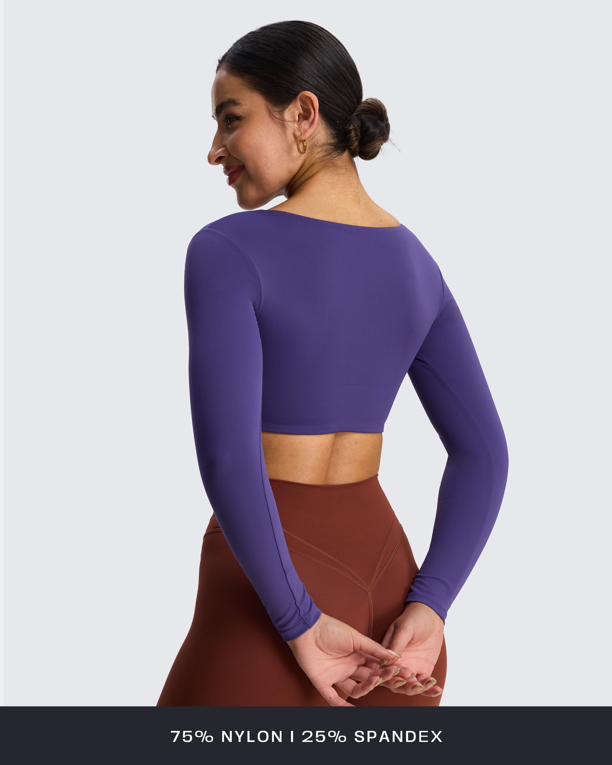 Aoxjox "Violet" Sweetheart Long Sleeve
