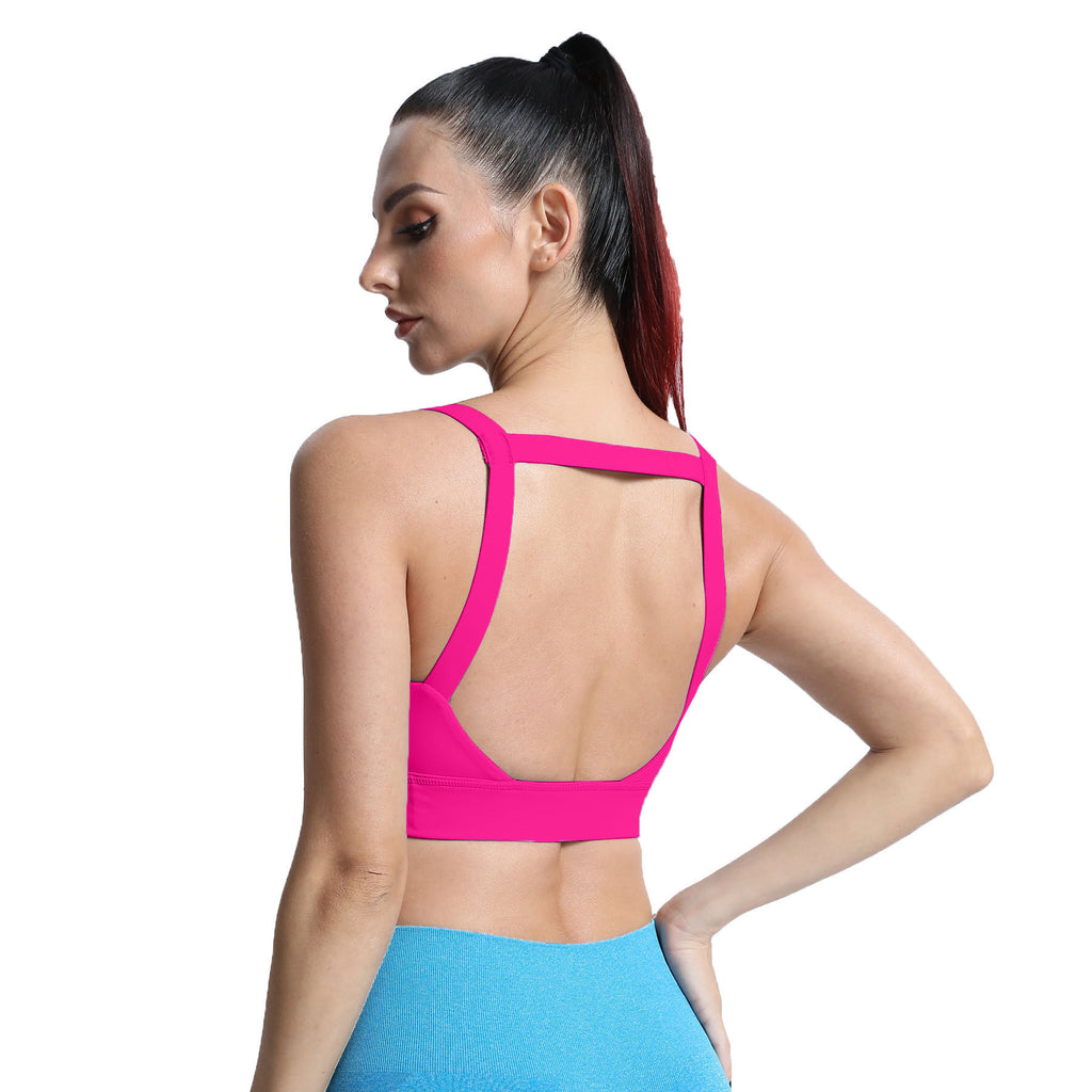 Aoxjox Tube top thick strap open back Bras